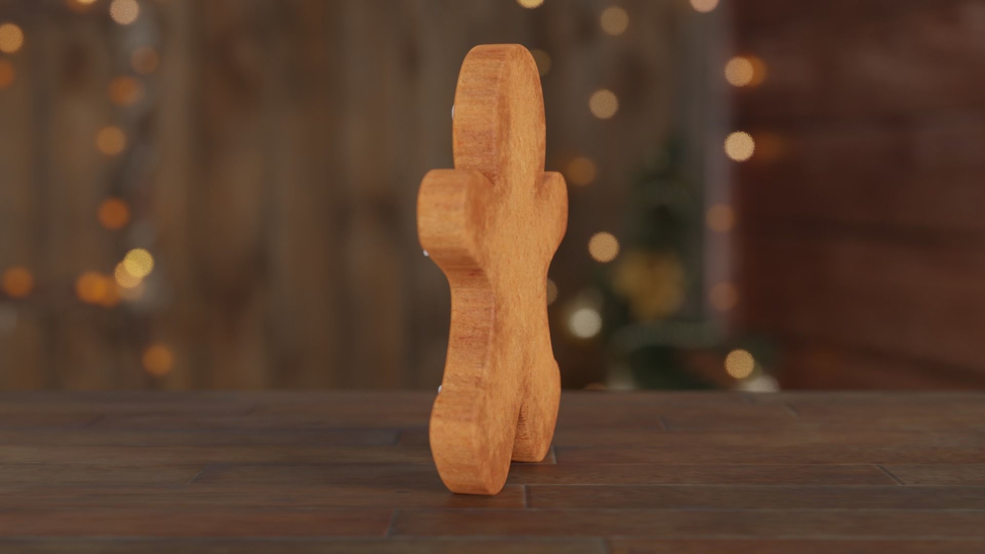 Gingerbread Man 3D model_11