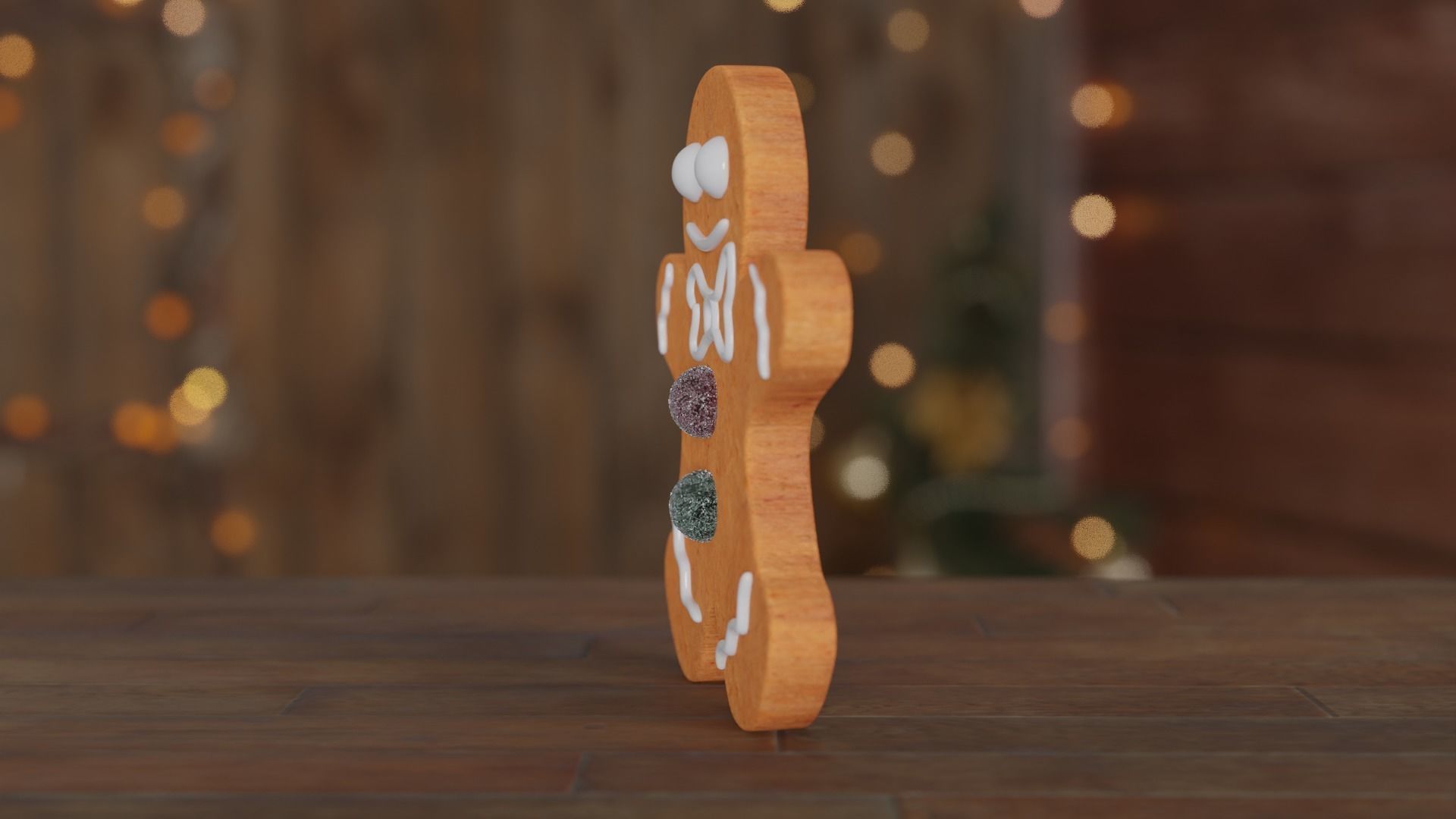 Gingerbread Man 3D model_20