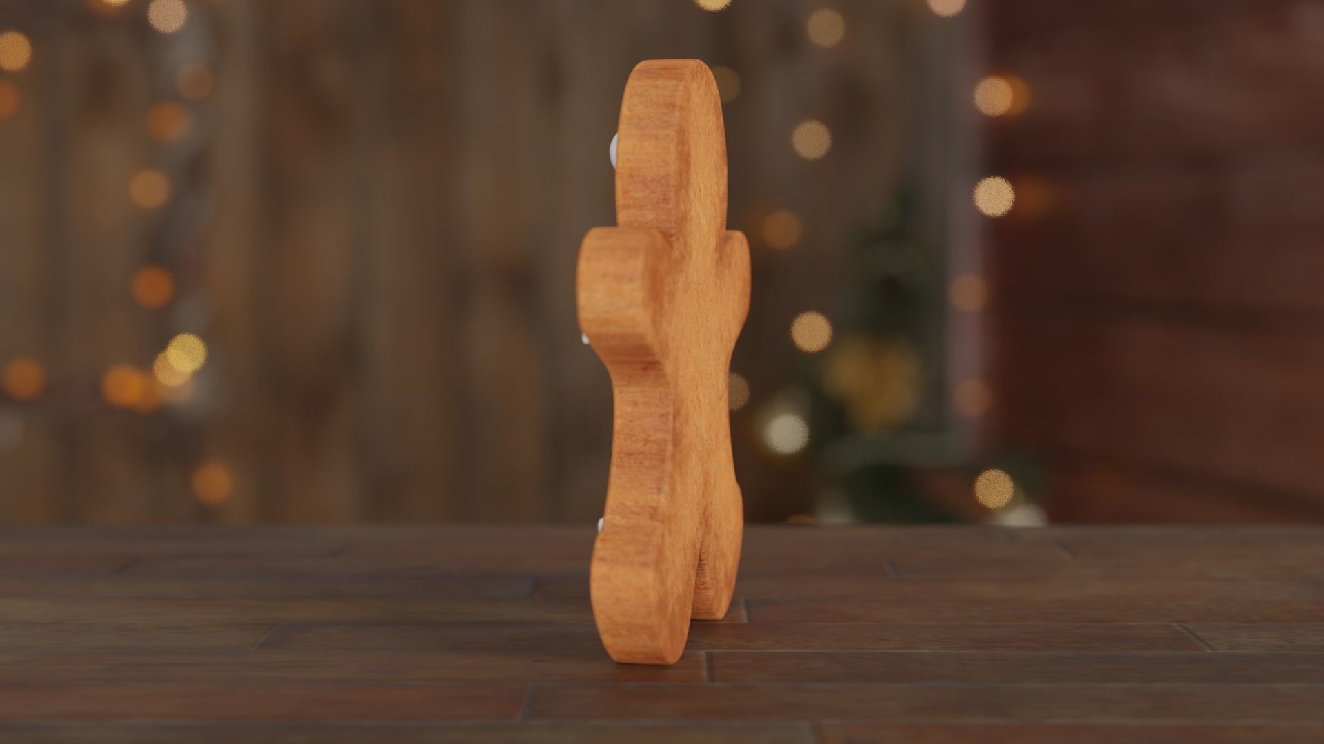 Gingerbread Man 3D model_12