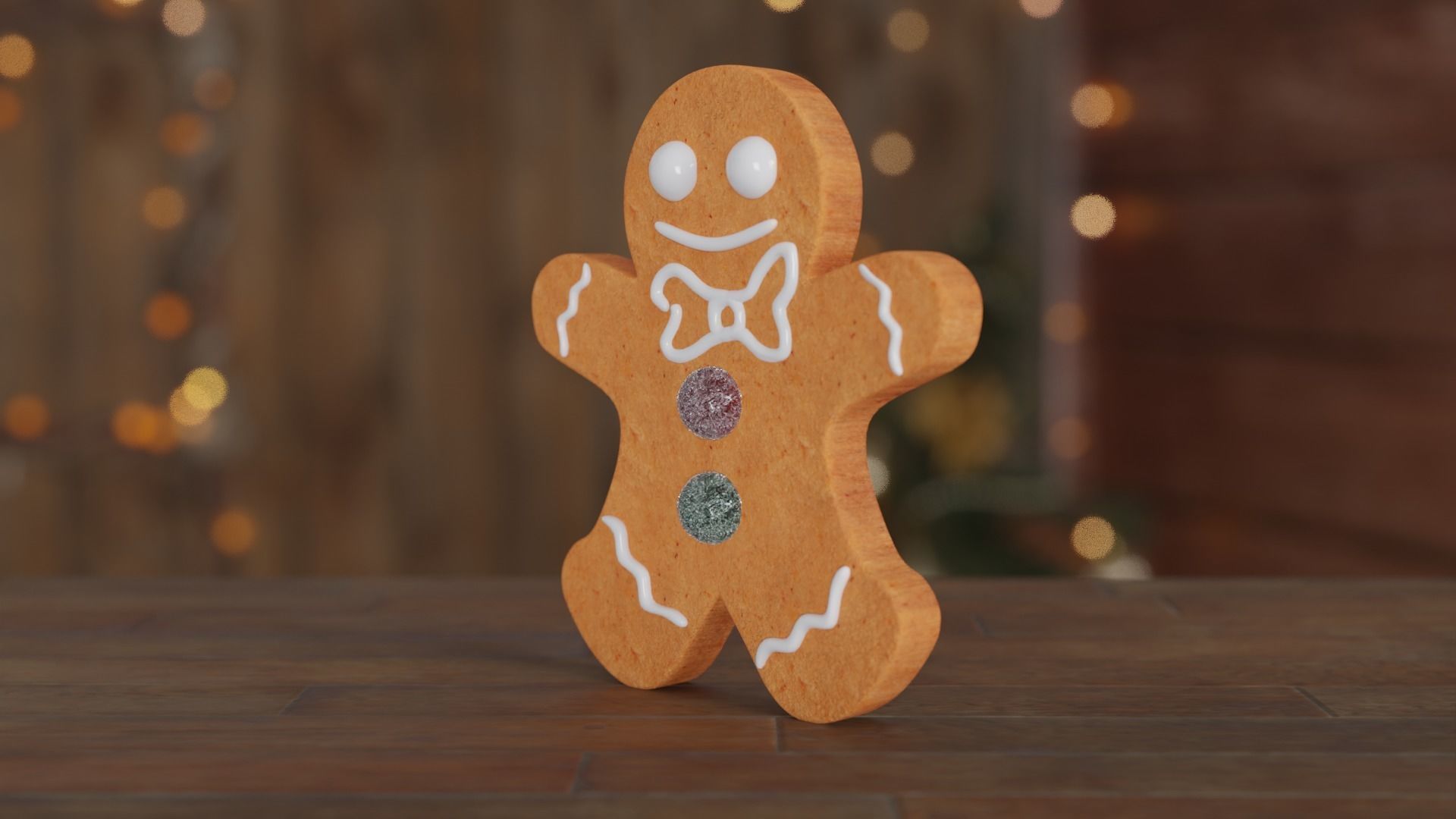 Gingerbread Man 3D model_25