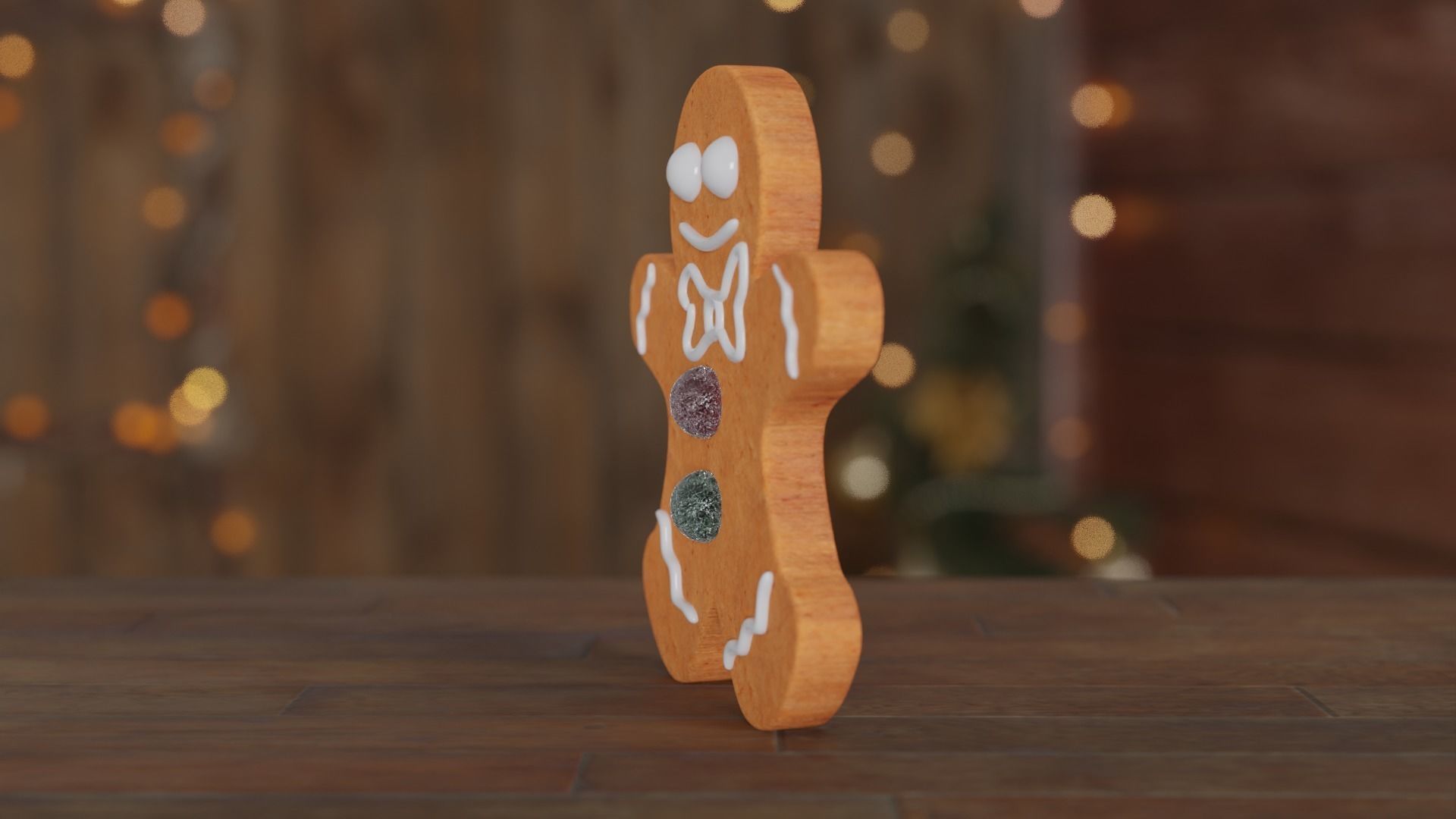 Gingerbread Man 3D model_22
