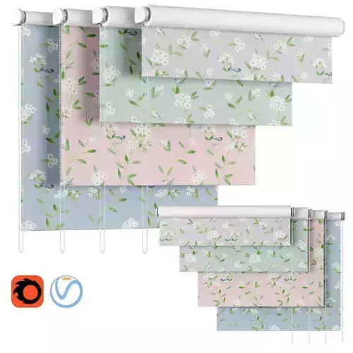 Roller Blind 88 Blinds4You Garden Flower