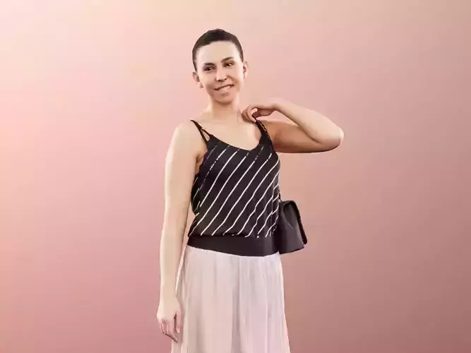 Estelle 11038 - Walking Woman In Summer Outfit