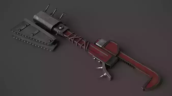 Modifiable Strike Weapon 14 Low-poly 3D model
