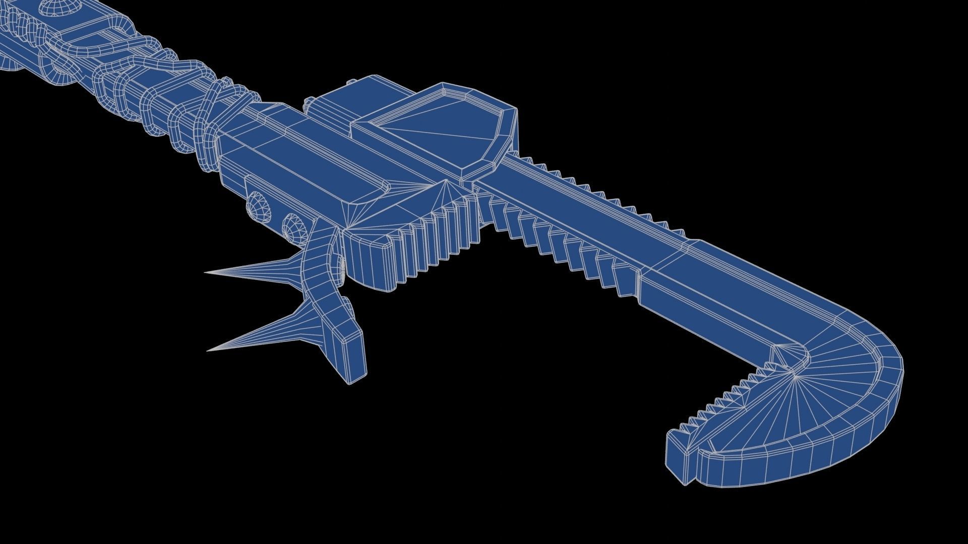 Modifiable Strike Weapon 14 Low-poly 3D model_27