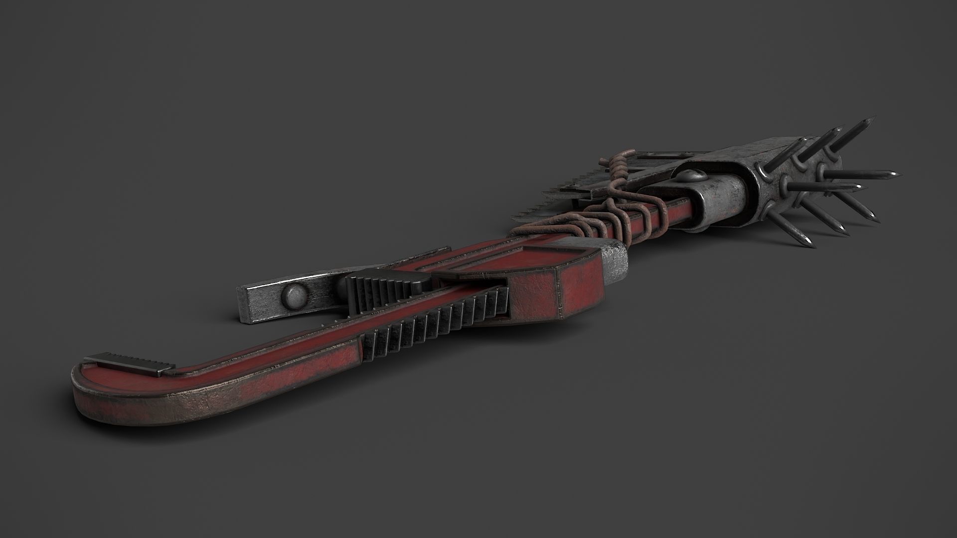 Modifiable Strike Weapon 14 Low-poly 3D model_6