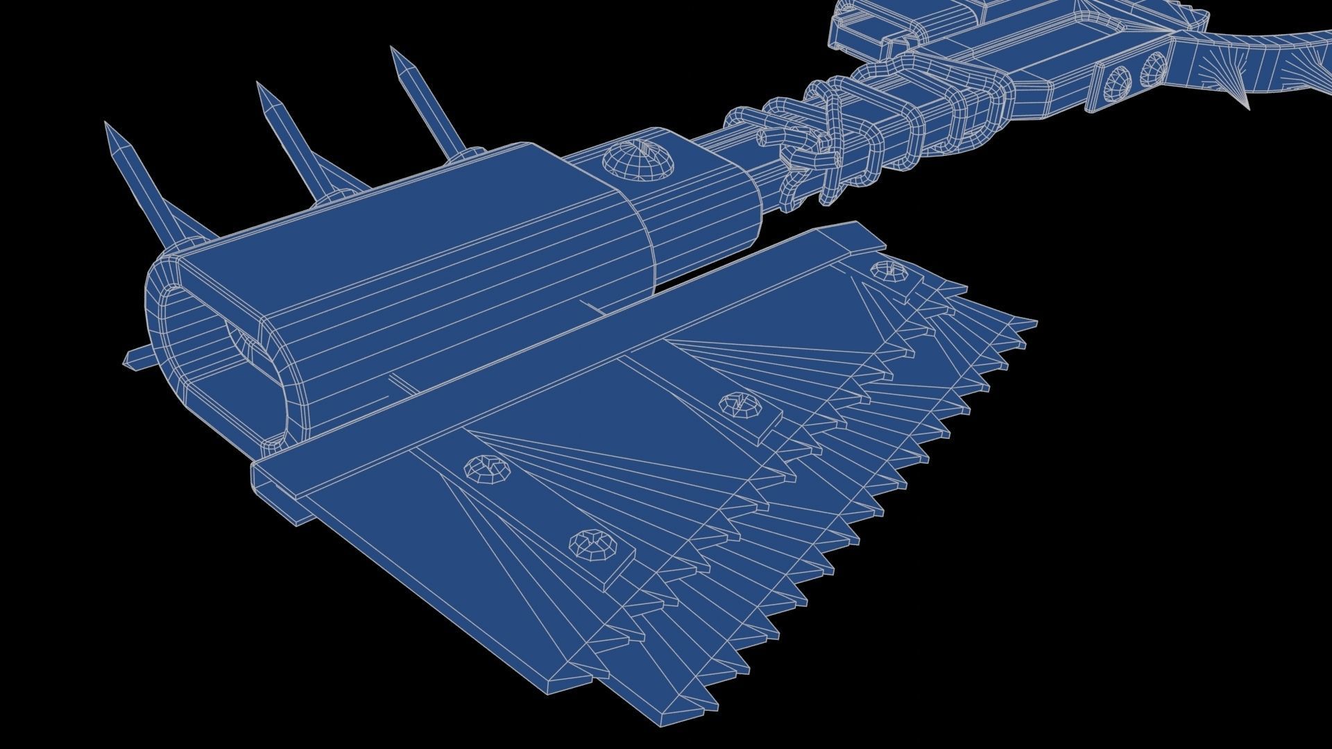 Modifiable Strike Weapon 14 Low-poly 3D model_28