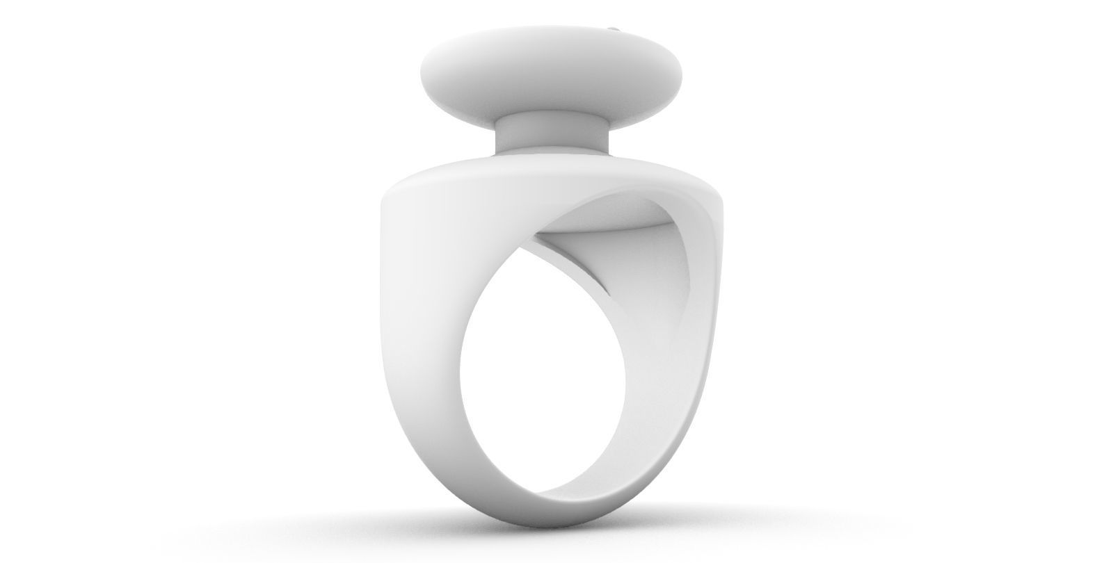 Gamepad Ring - Joystick Knob with Arrows 3D print model_3