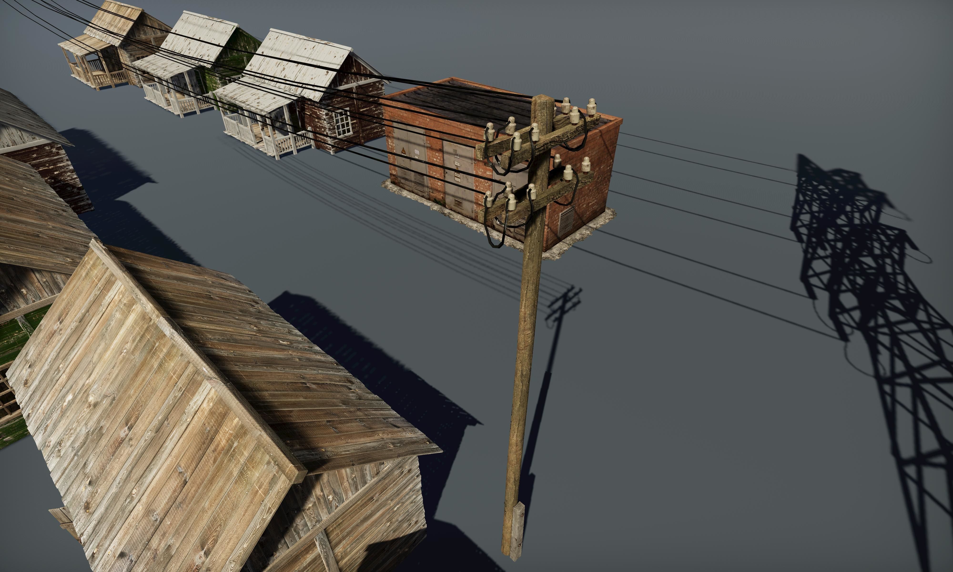 HQ Exterior Interior Props Pack Low-poly 3D model_58