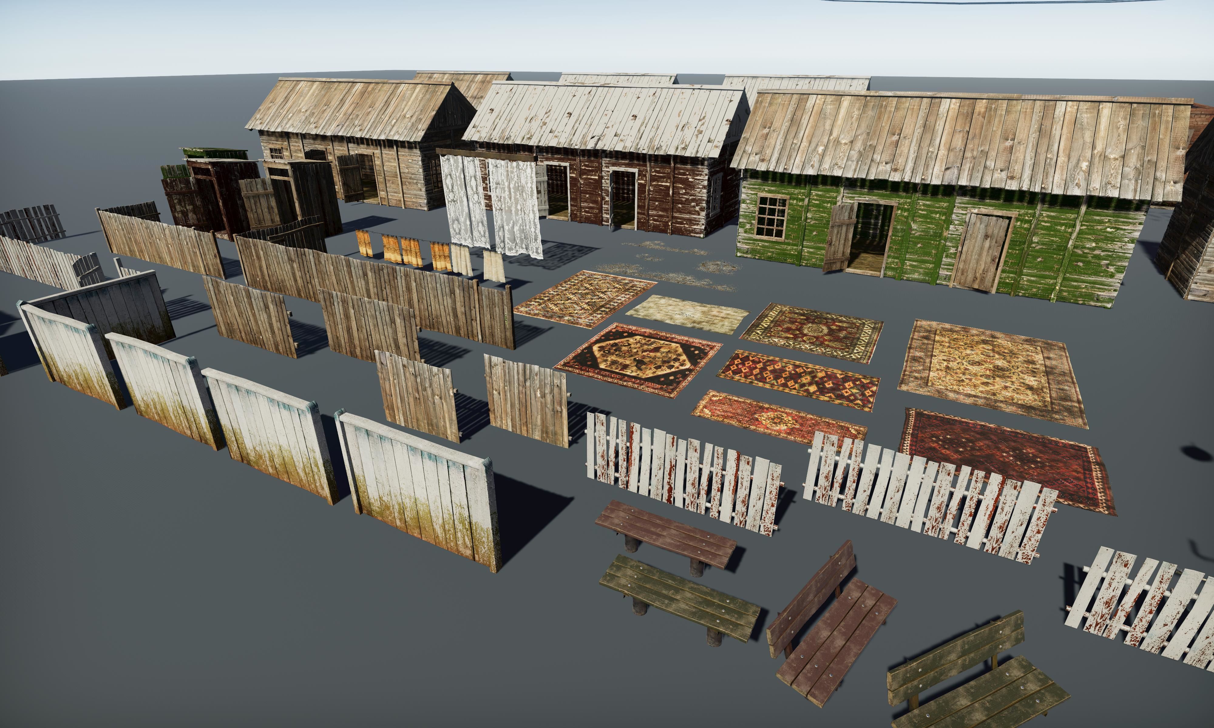 HQ Exterior Interior Props Pack Low-poly 3D model_41