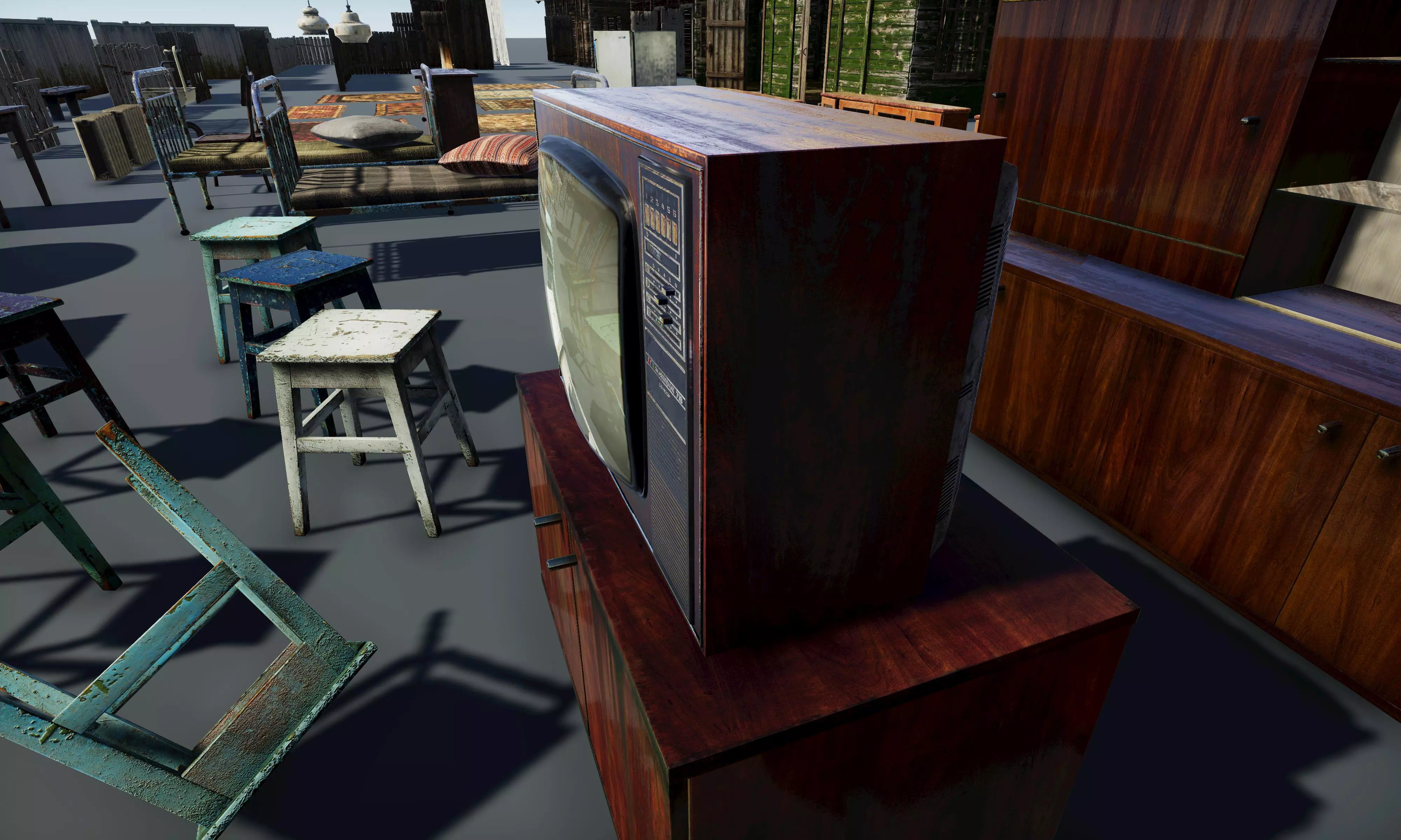 HQ Exterior Interior Props Pack Low-poly 3D model_26