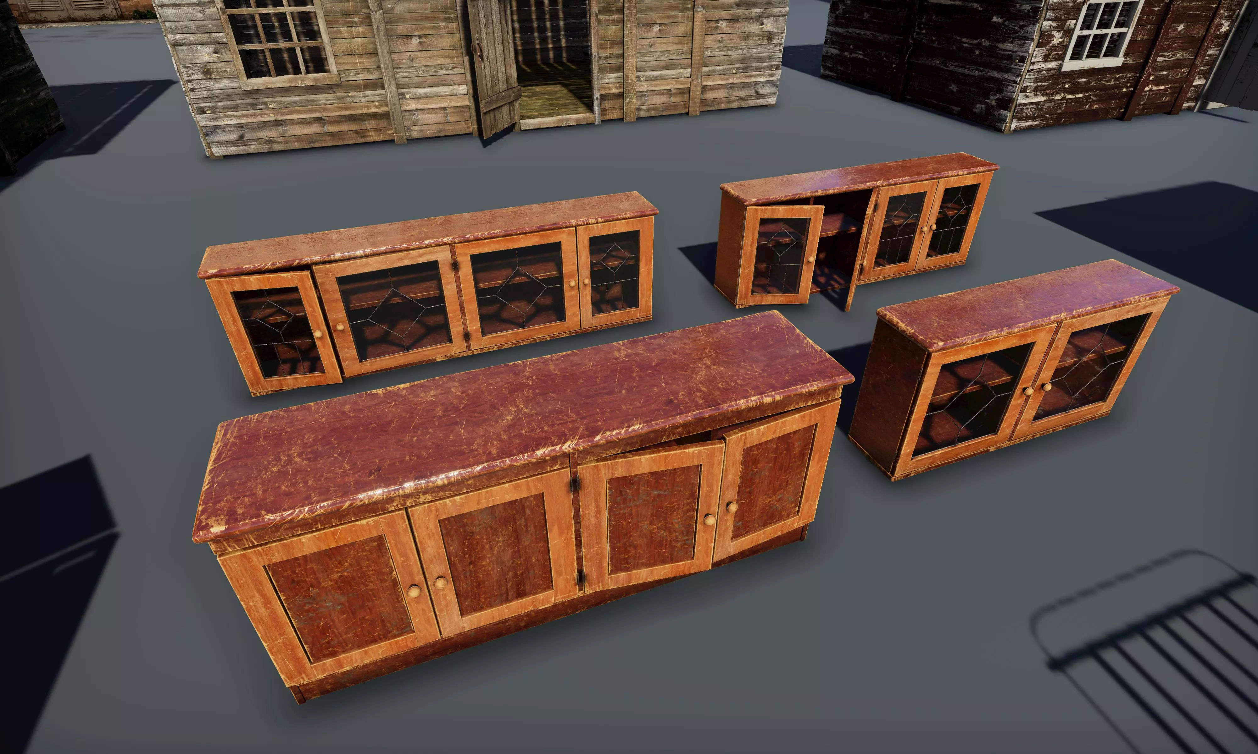 HQ Exterior Interior Props Pack Low-poly 3D model_11