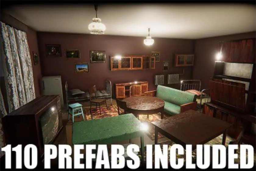 HQ Exterior Interior Props Pack Low-poly 3D model_0