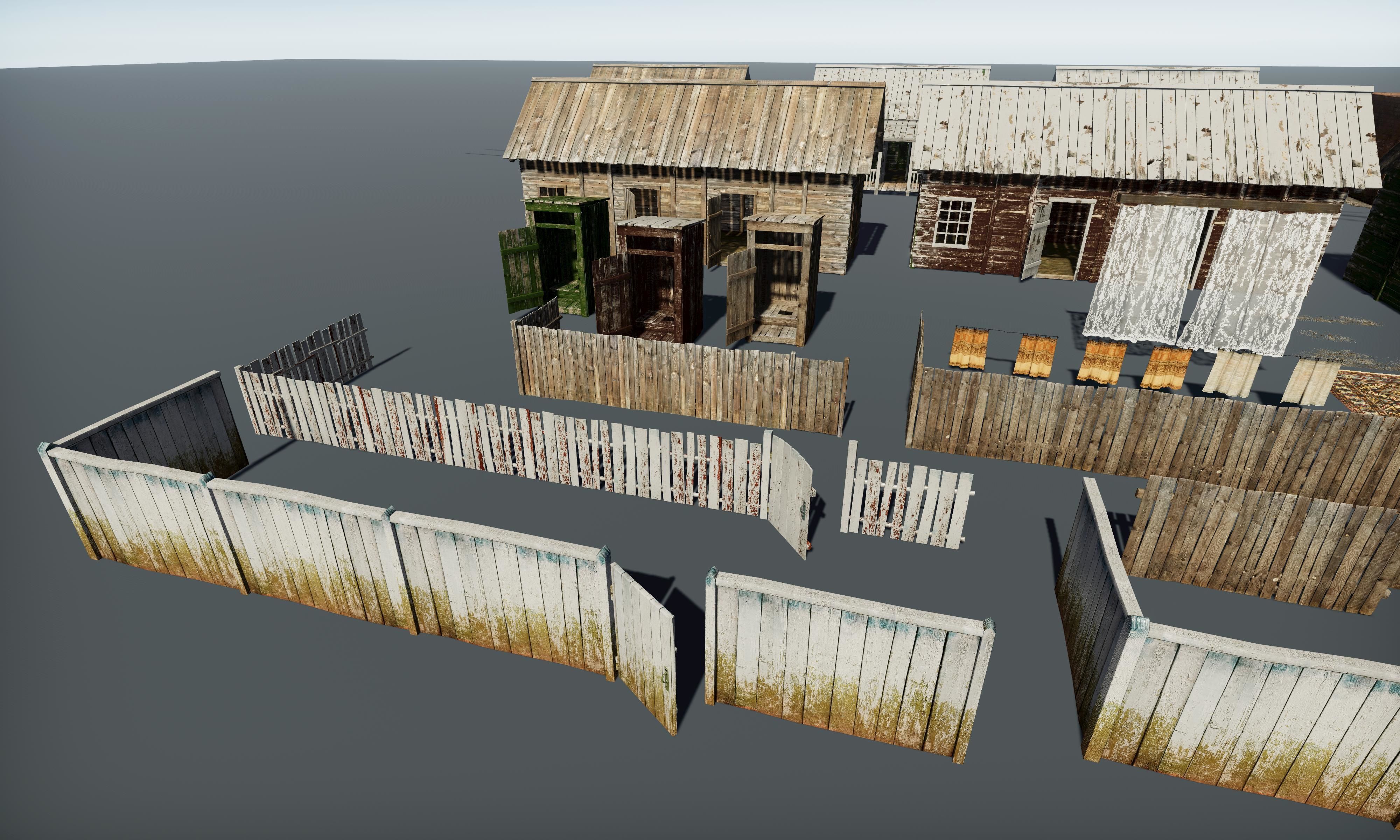 HQ Exterior Interior Props Pack Low-poly 3D model_40