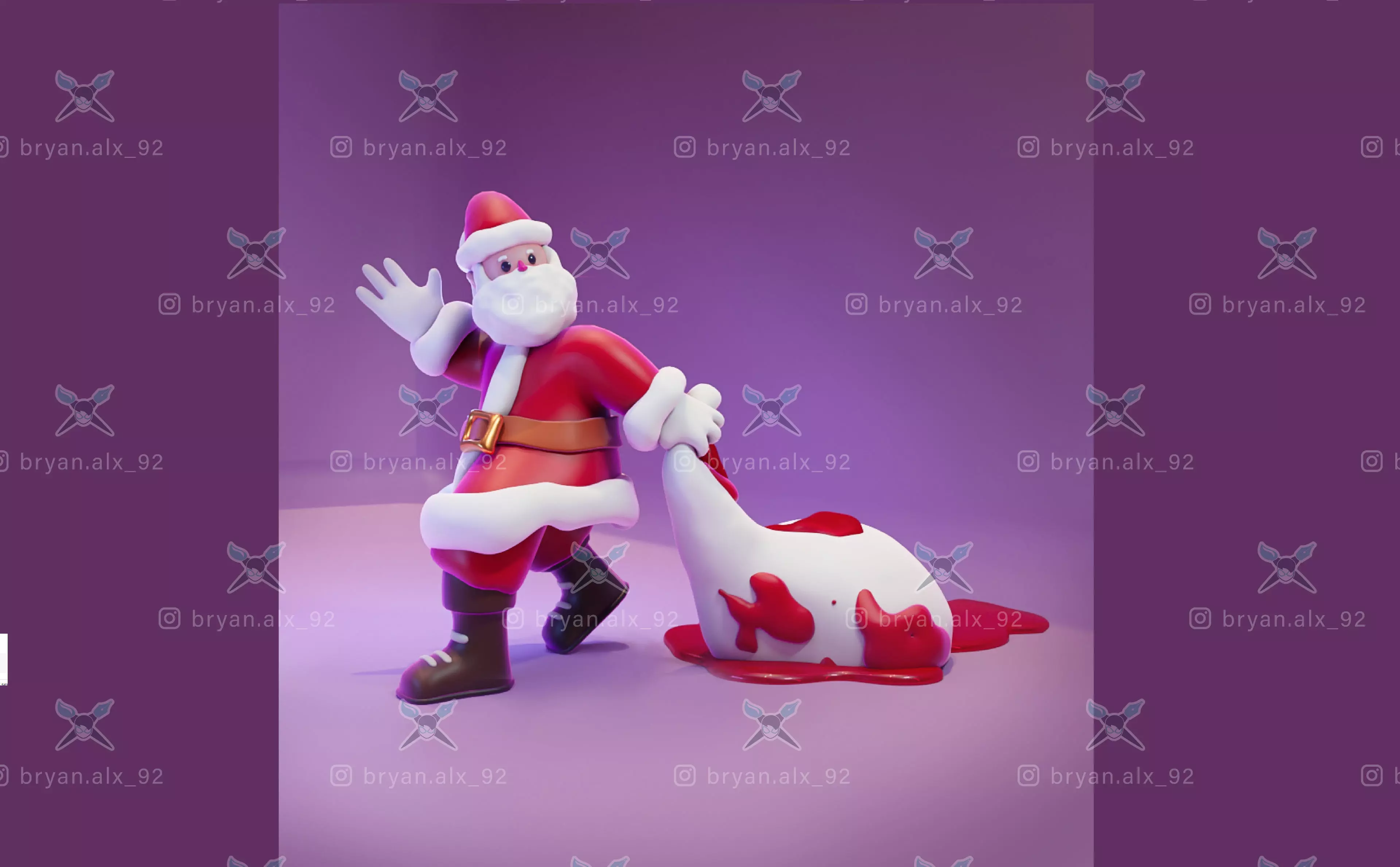 Santa Claus - Mery Christmas--parody santa claus 3D print model_0