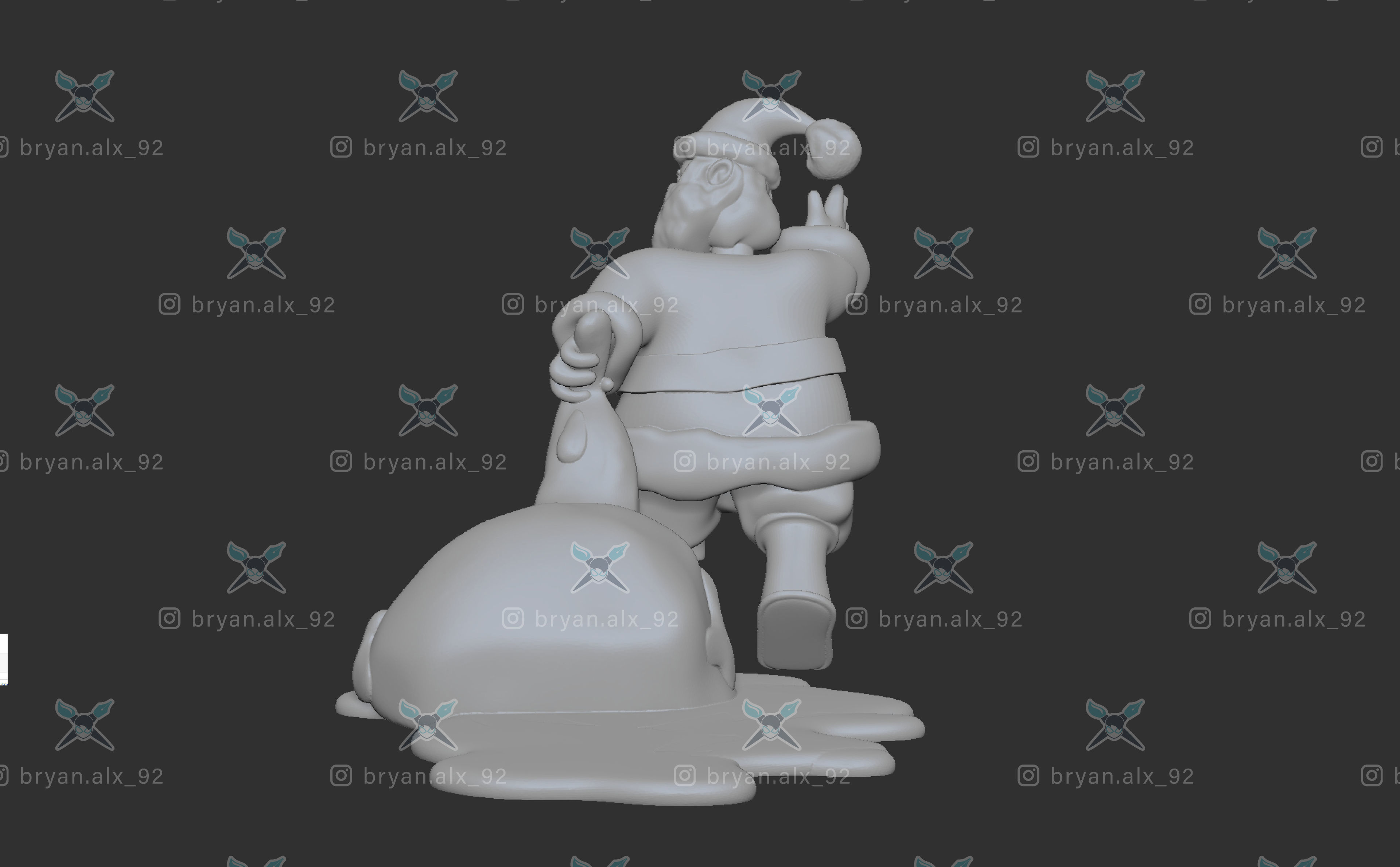 Santa Claus - Mery Christmas--parody santa claus 3D print model_3