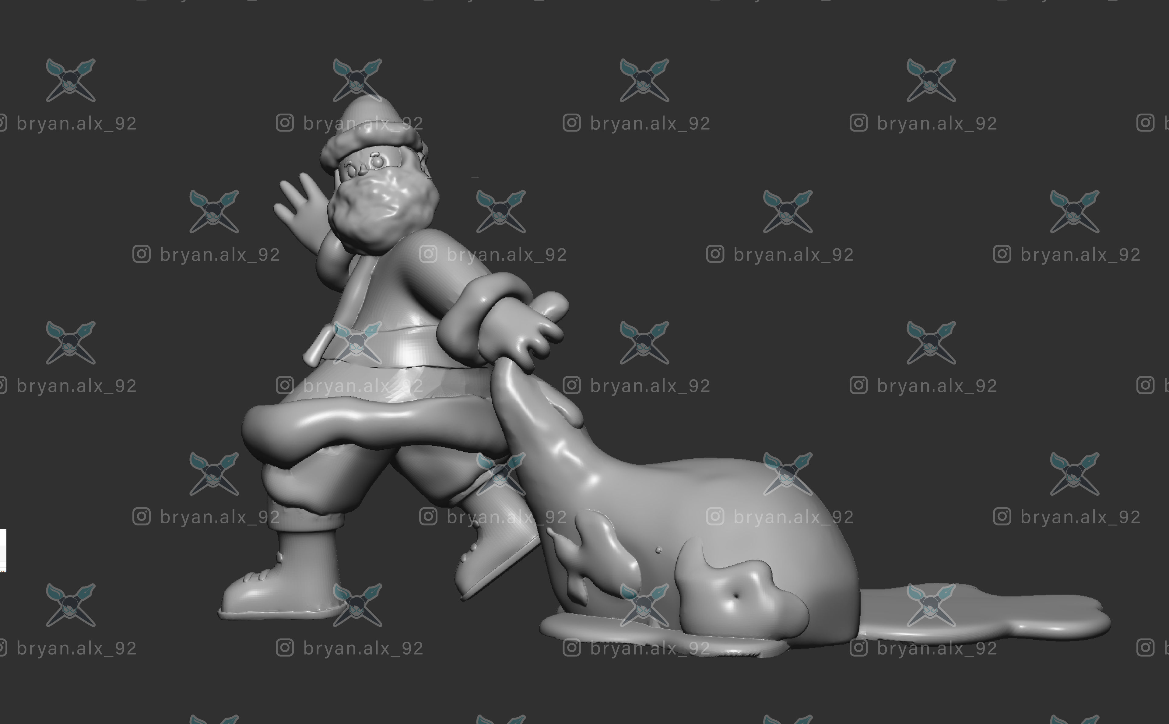 Santa Claus - Mery Christmas--parody santa claus 3D print model_1