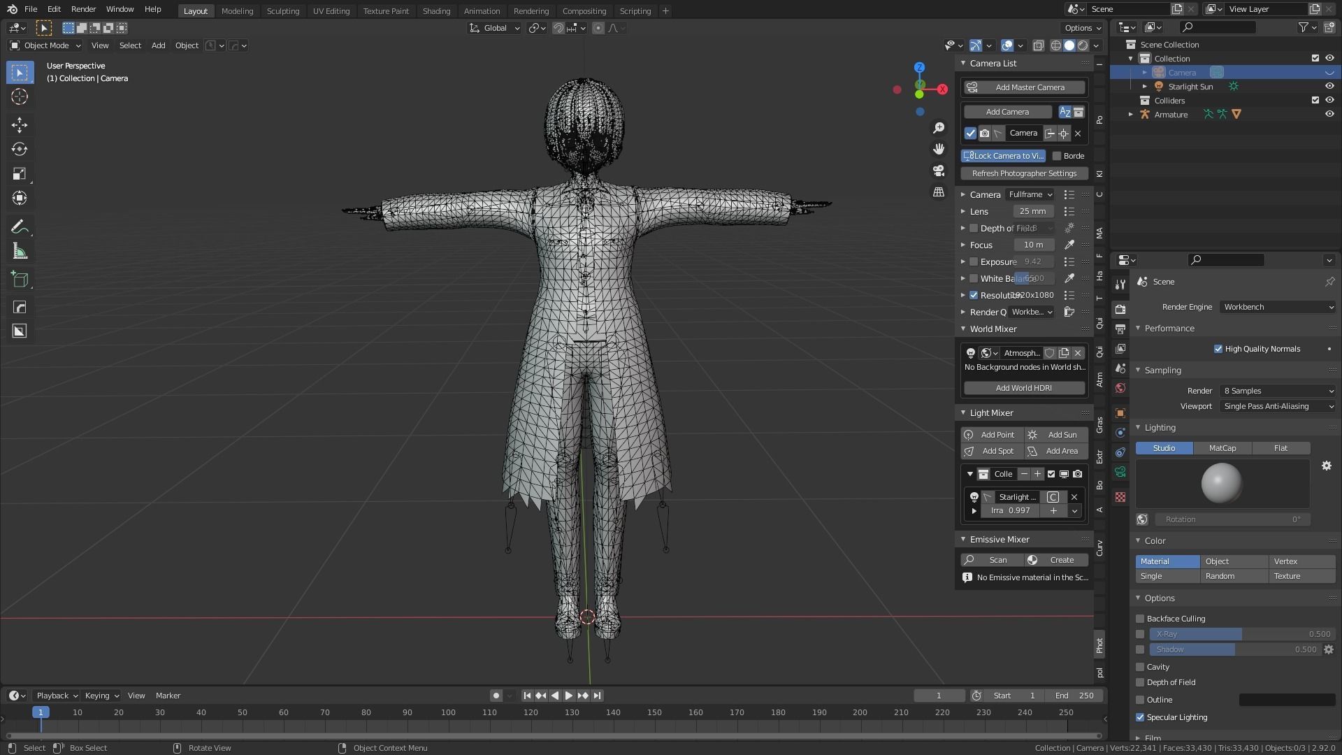 cute anime girl character - Akina Low-poly 3D model_12