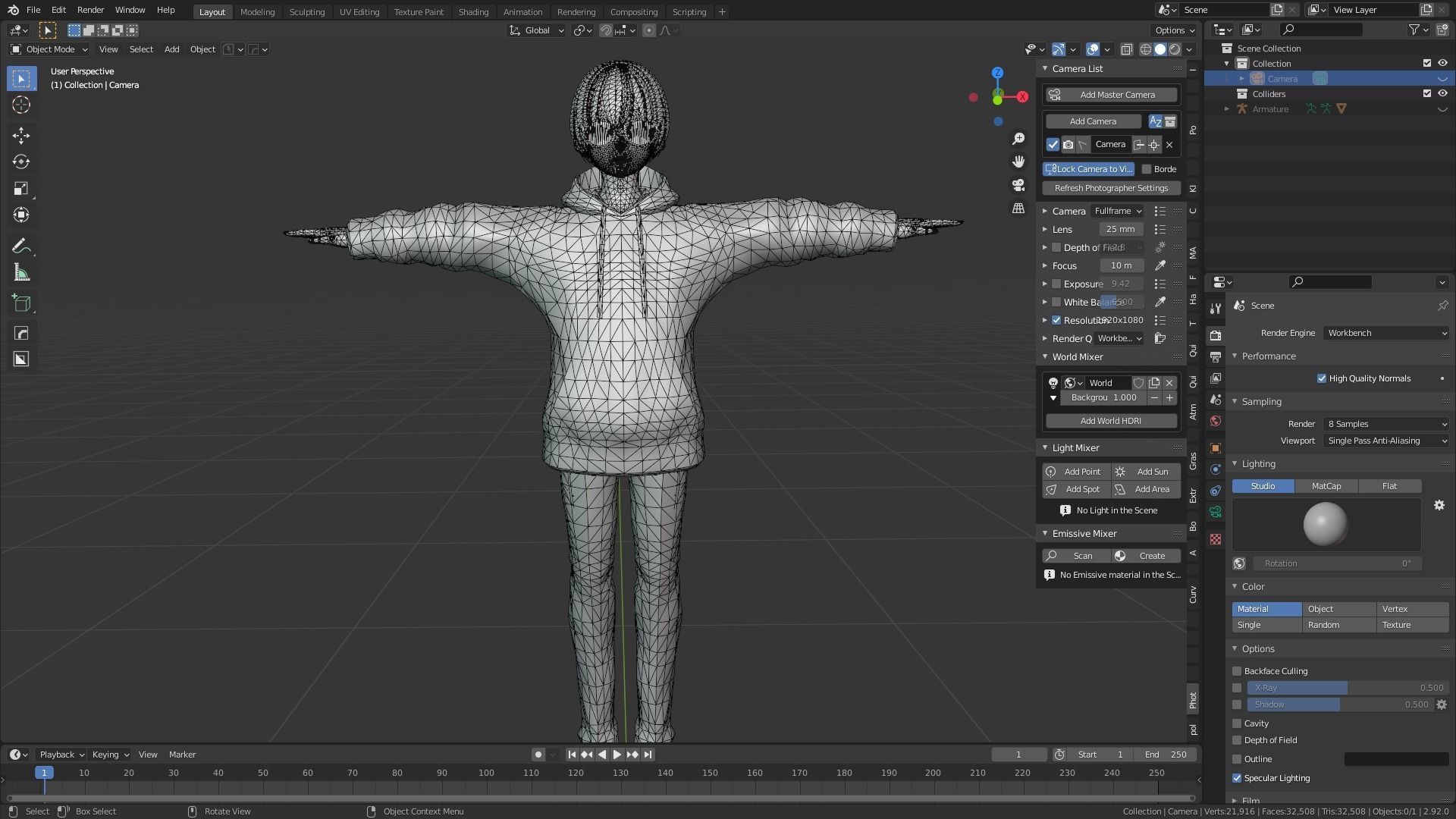 cute anime boy character - Akira Low-poly 3D model_13