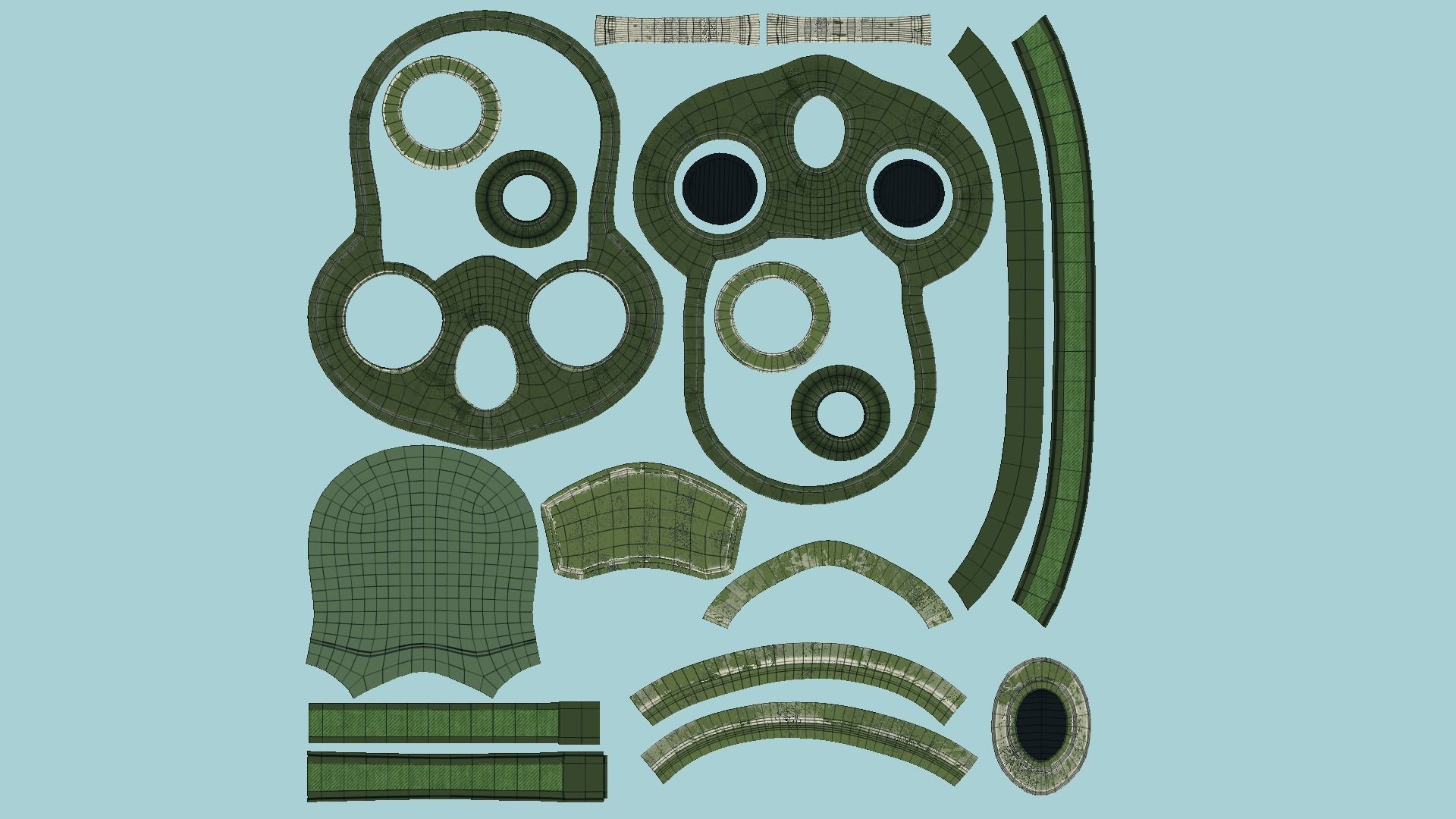 08 Gas Masks A Full Face- Character Design Fashion 3D Model Collection_67