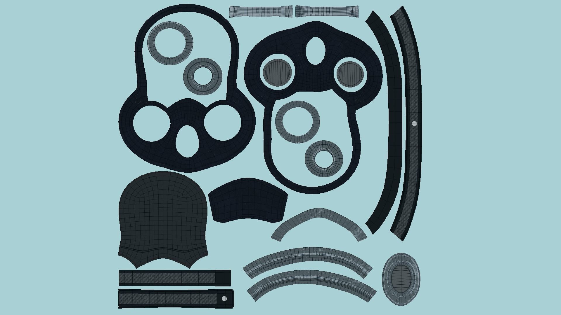 08 Gas Masks A Full Face- Character Design Fashion 3D Model Collection_54