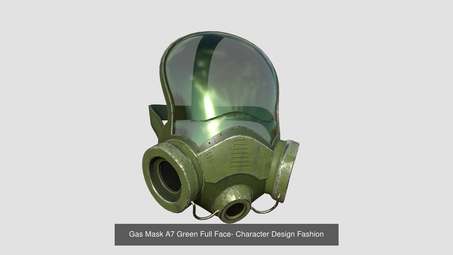 08 Gas Masks A Full Face- Character Design Fashion 3D Model Collection_8