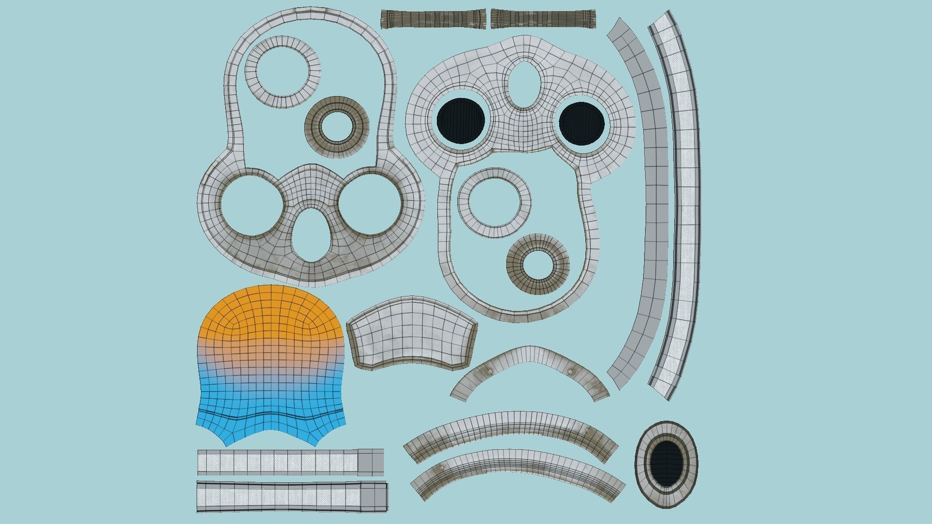 08 Gas Masks A Full Face- Character Design Fashion 3D Model Collection_65