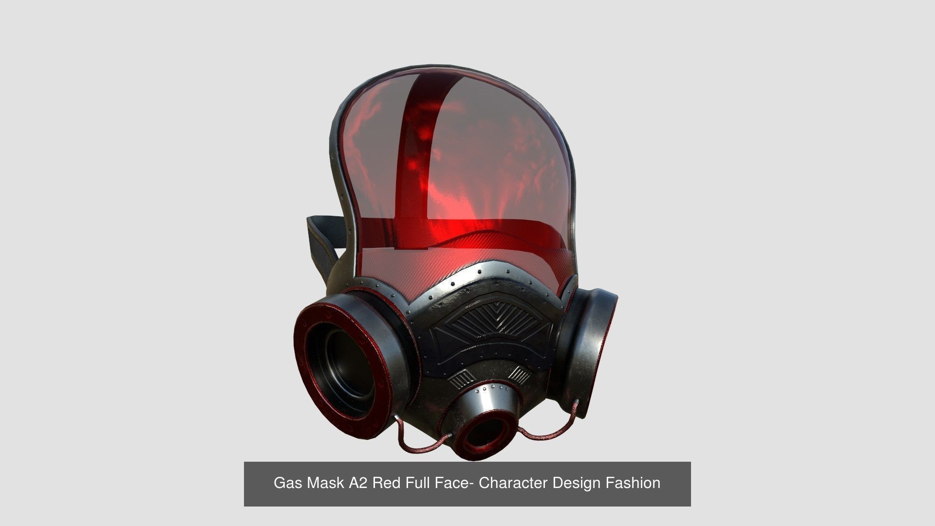 08 Gas Masks A Full Face- Character Design Fashion 3D Model Collection_3