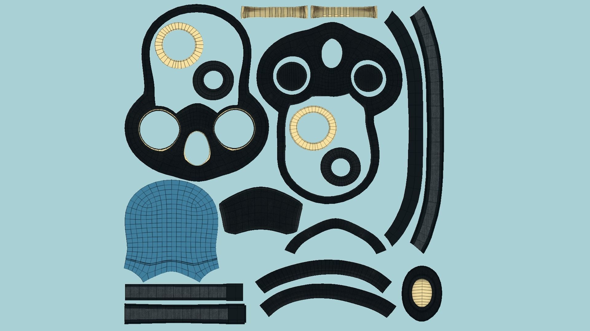 08 Gas Masks A Full Face- Character Design Fashion 3D Model Collection_61