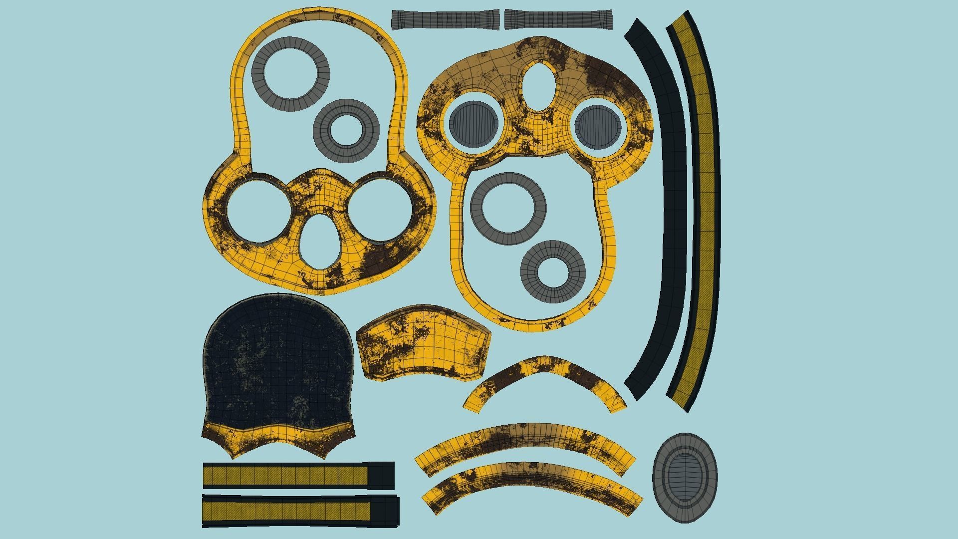 08 Gas Masks A Full Face- Character Design Fashion 3D Model Collection_60