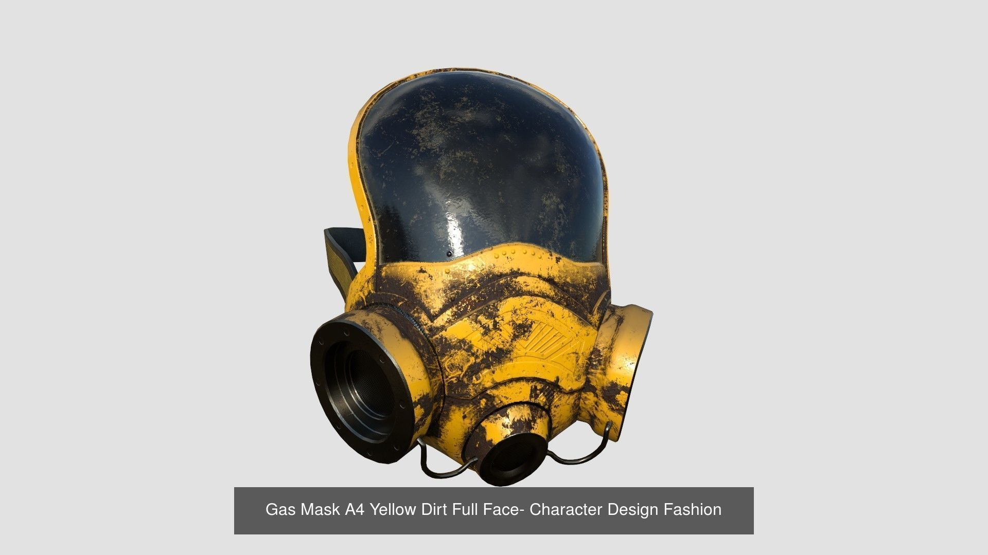 08 Gas Masks A Full Face- Character Design Fashion 3D Model Collection_5