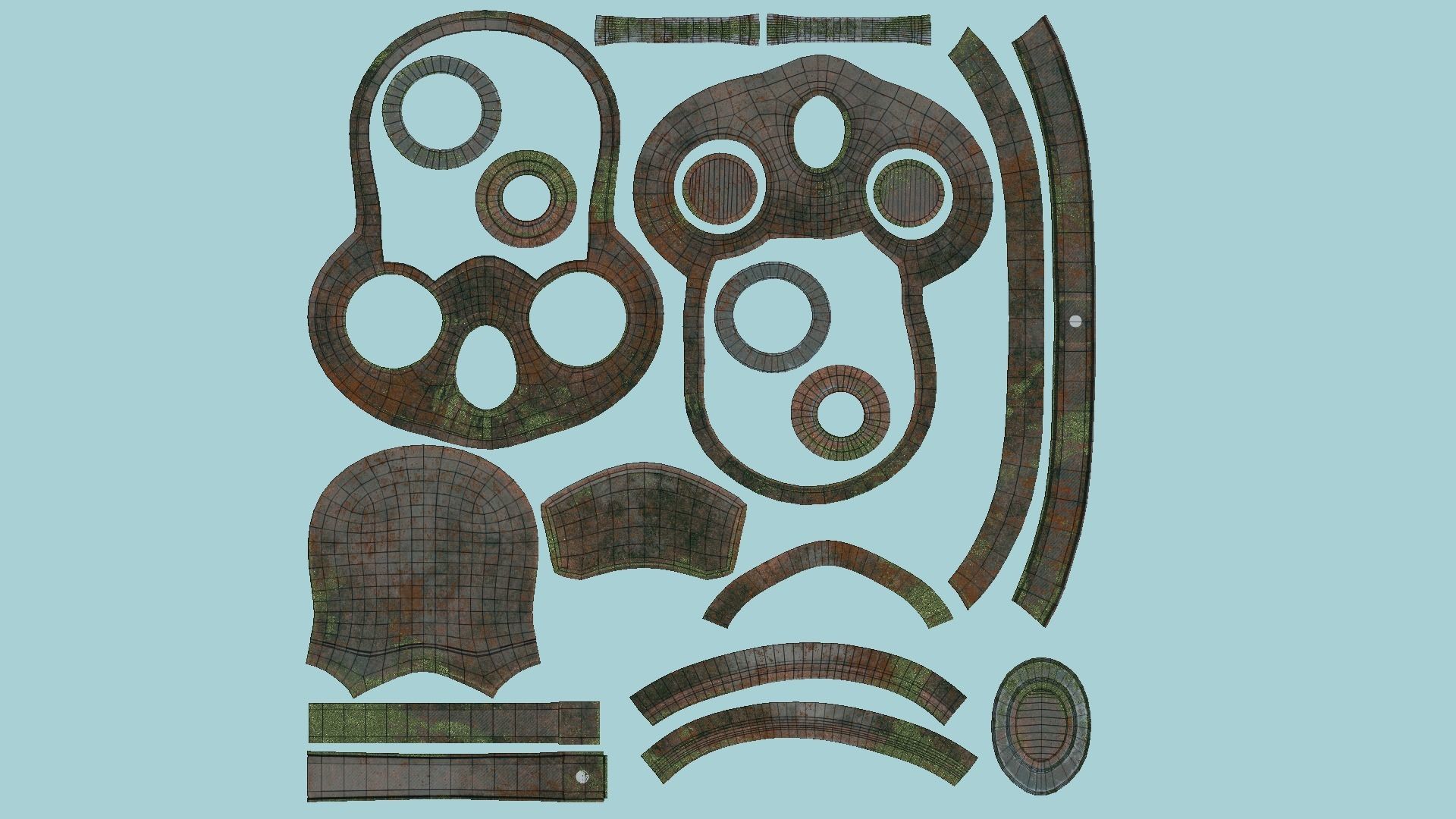 08 Gas Masks A Full Face- Character Design Fashion 3D Model Collection_57