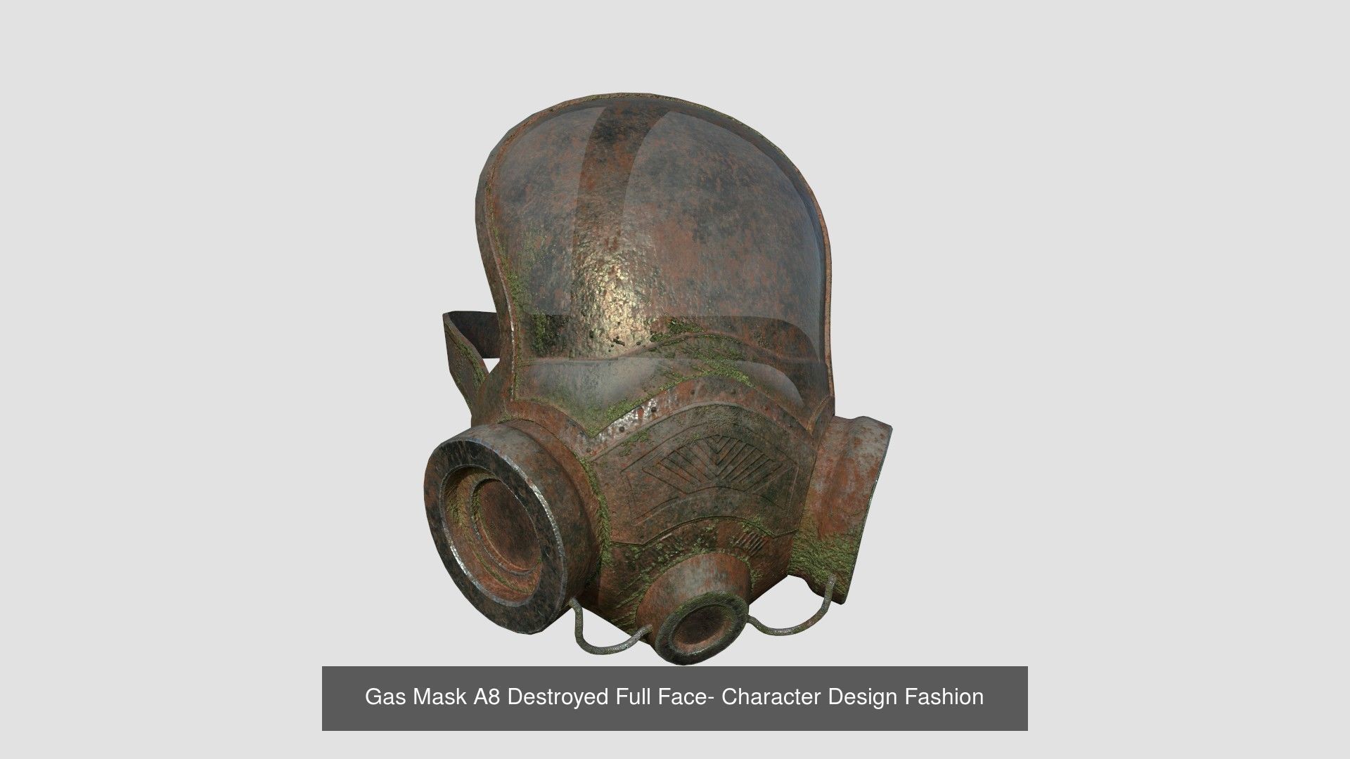 08 Gas Masks A Full Face- Character Design Fashion 3D Model Collection_9