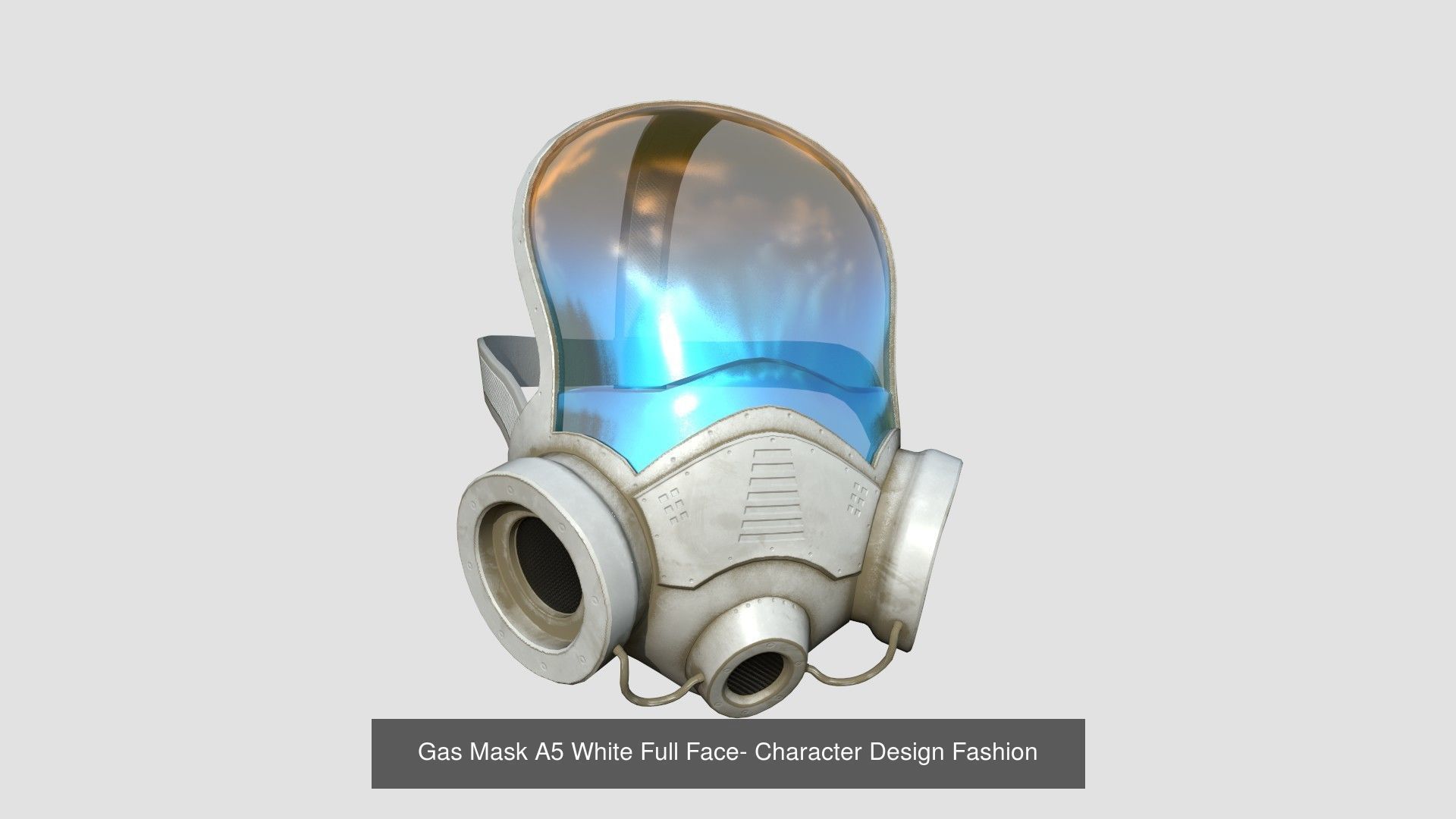 08 Gas Masks A Full Face- Character Design Fashion 3D Model Collection_6