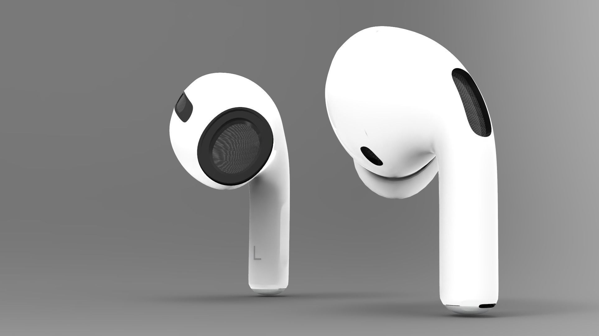Airpod pro with true dimension 3D model_1