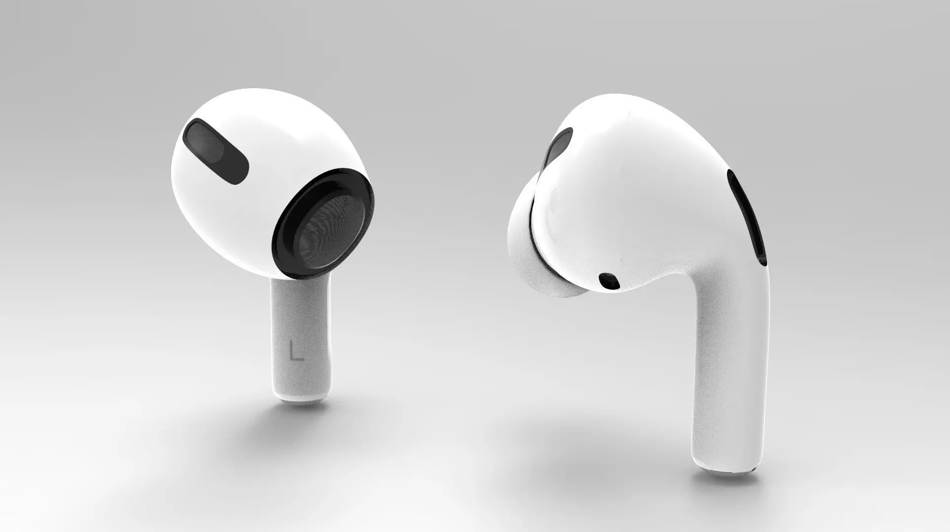 Airpod pro with true dimension 3D model_0