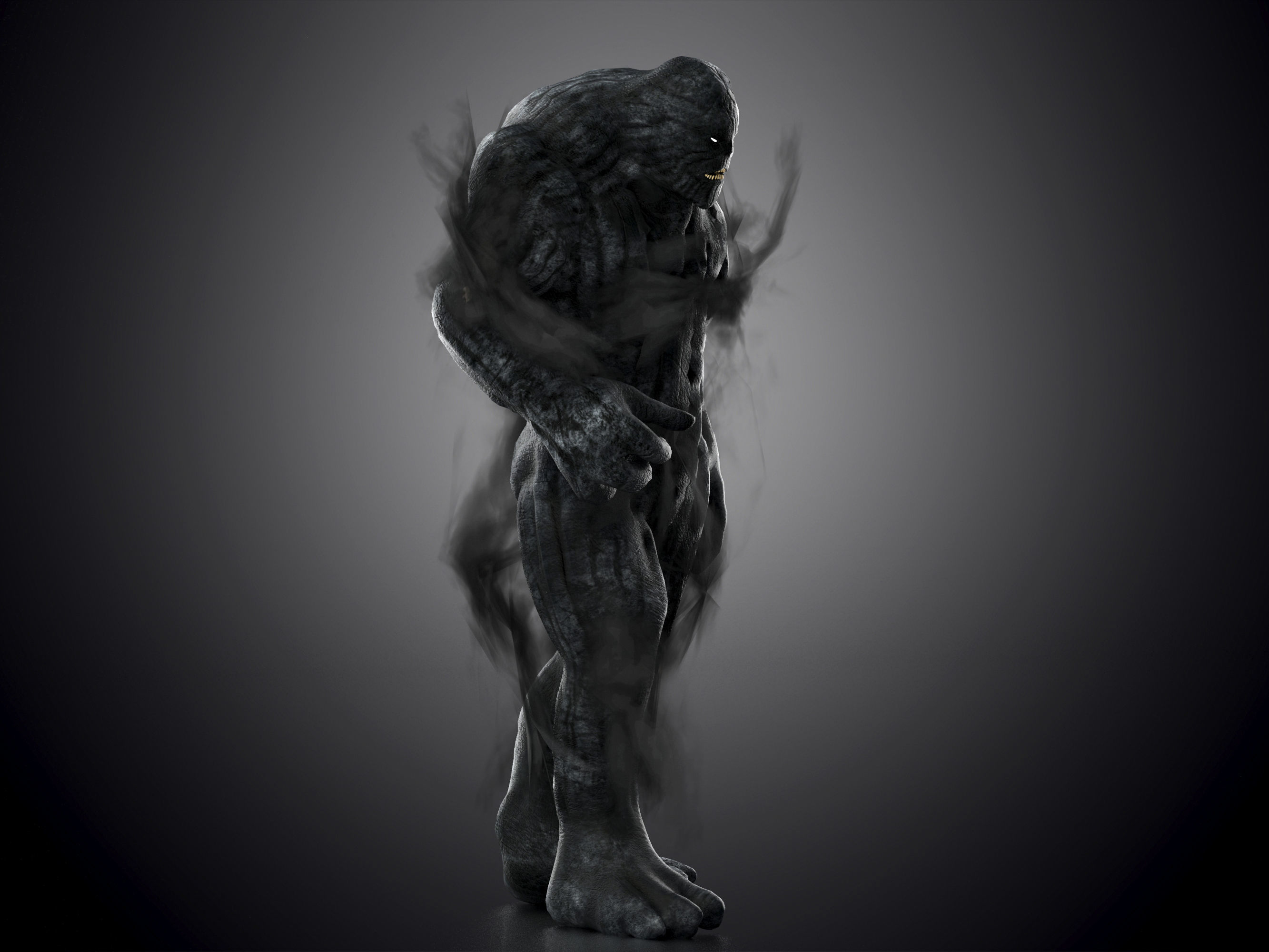 Monster from Hellbound Low-poly 3D model_5