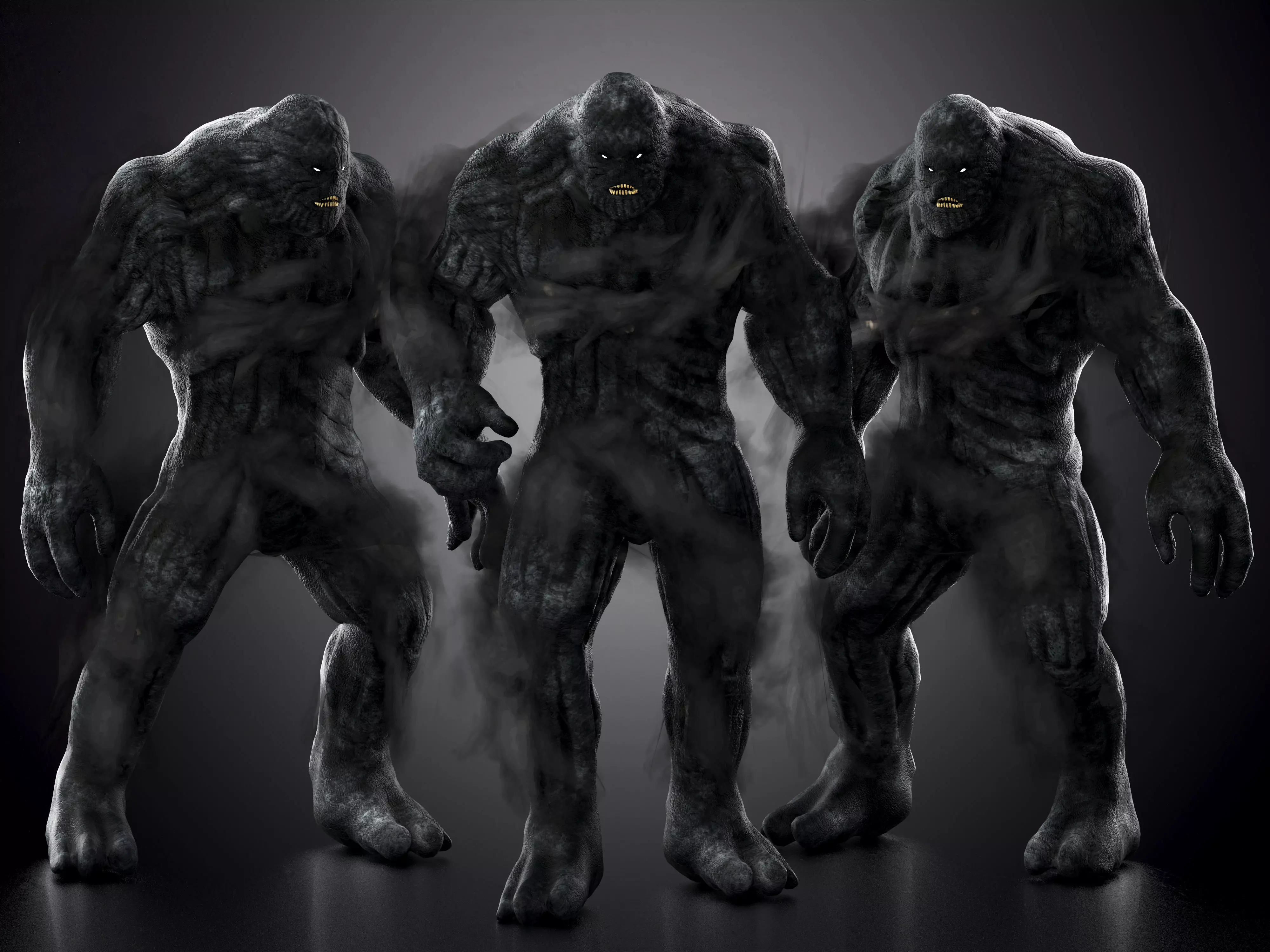 Monster from Hellbound Low-poly 3D model_0