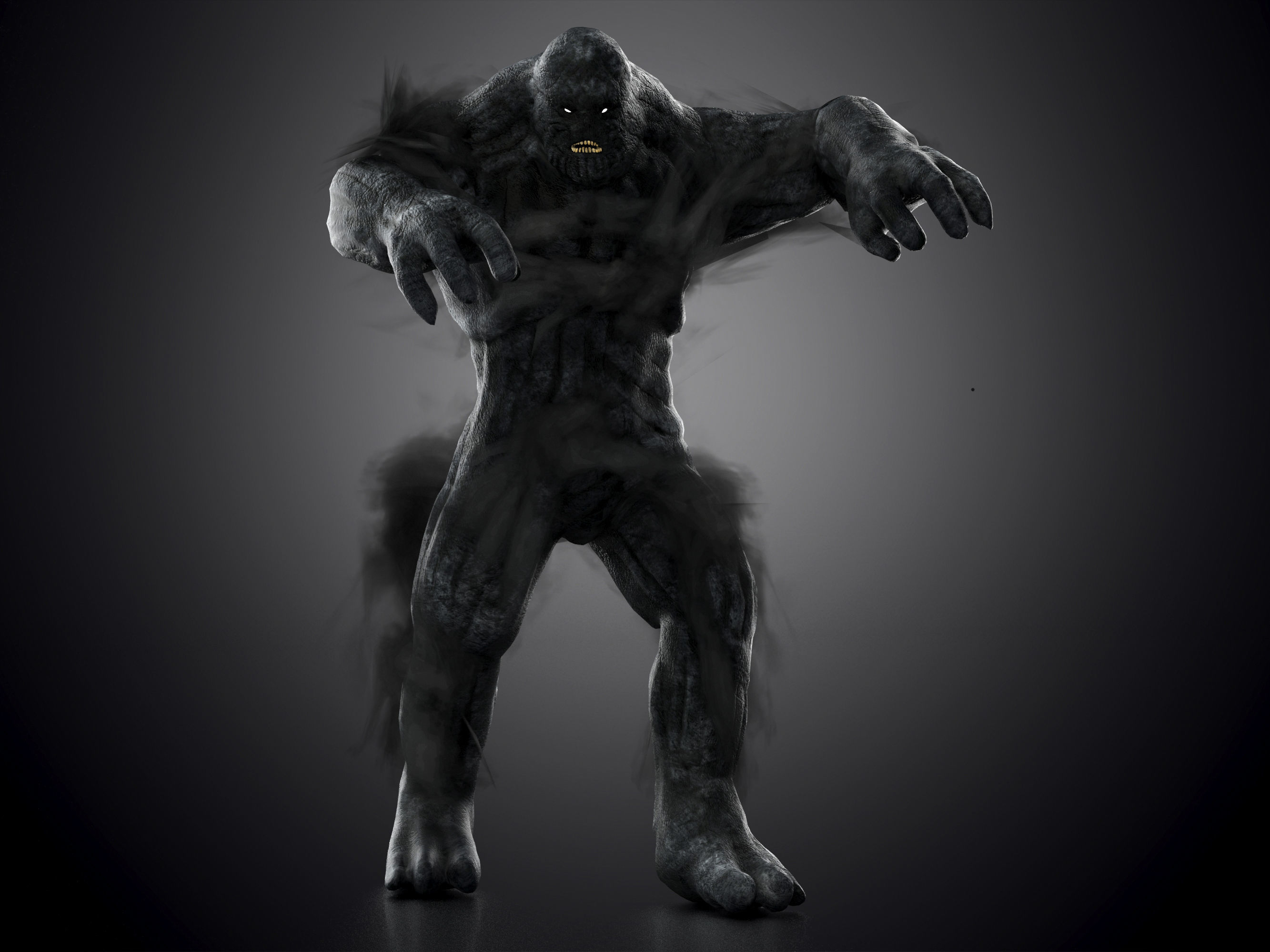 Monster from Hellbound Low-poly 3D model_3