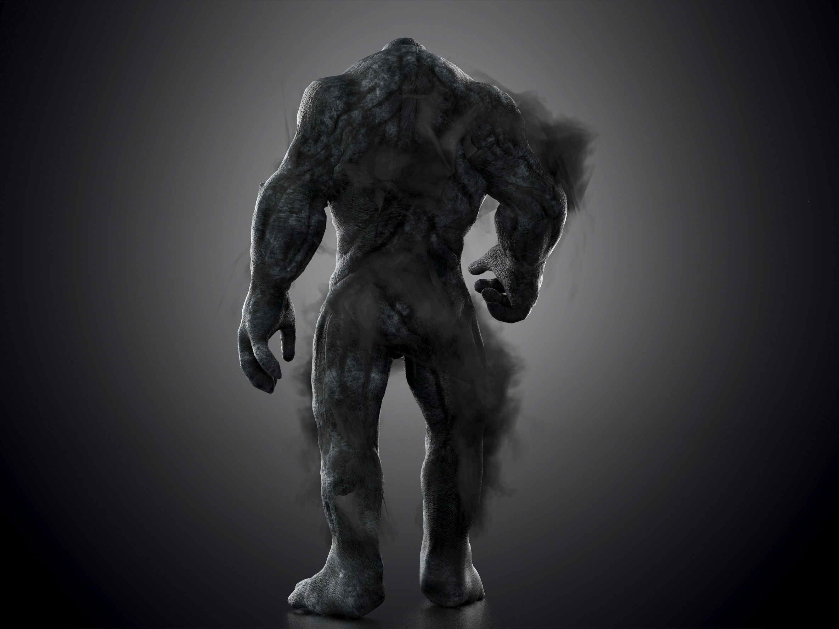 Monster from Hellbound Low-poly 3D model_4