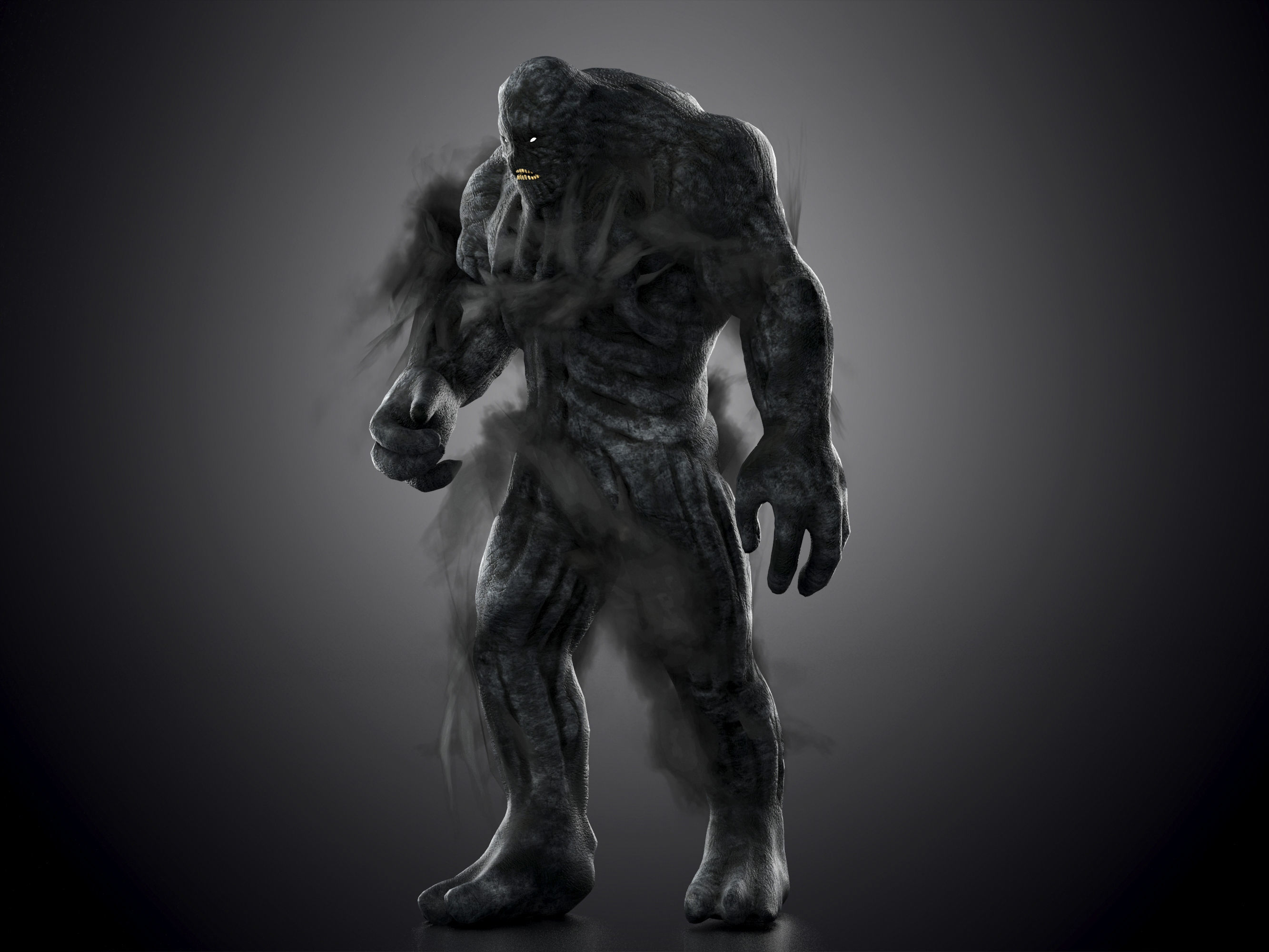 Monster from Hellbound Low-poly 3D model_2