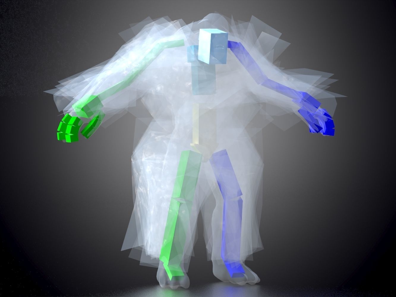 Monster from Hellbound Low-poly 3D model_11