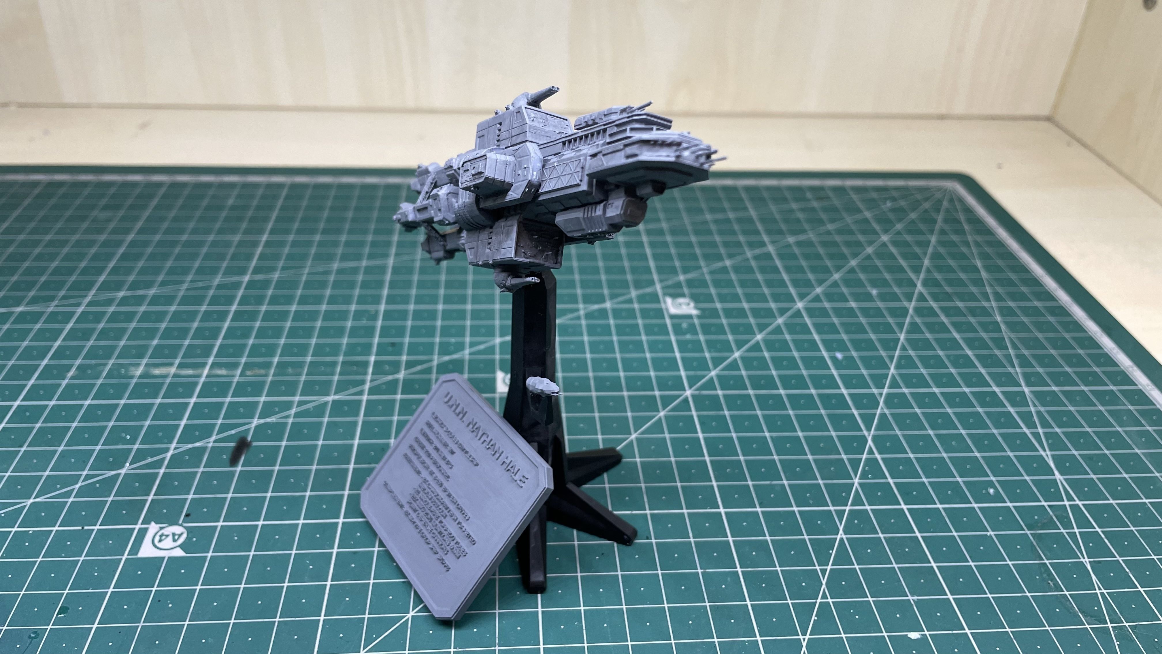 Expanse UNN Nathan Hale Leonidas-Class Battleship 3D print model_17