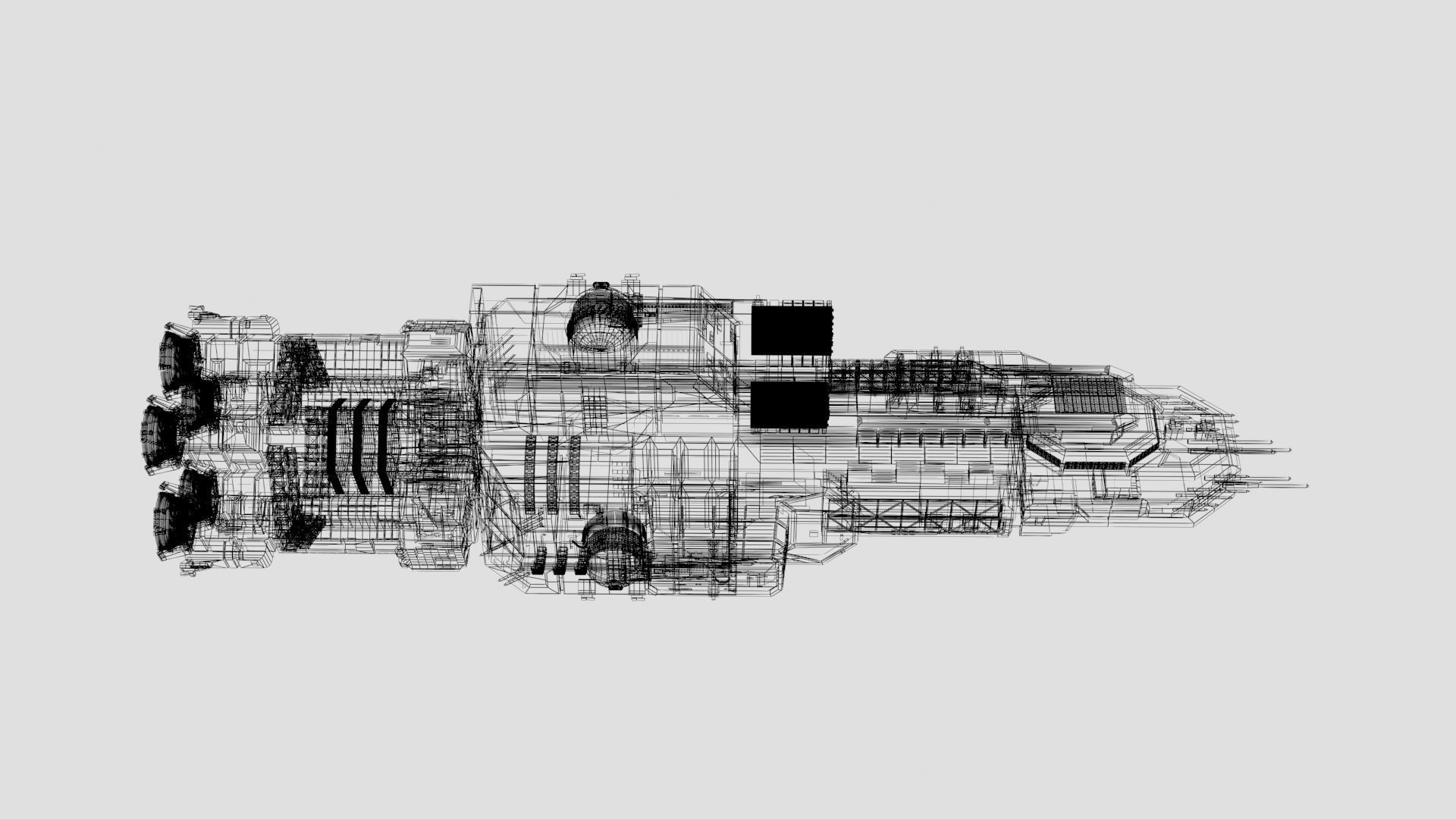 Expanse UNN Nathan Hale Leonidas-Class Battleship 3D print model_15