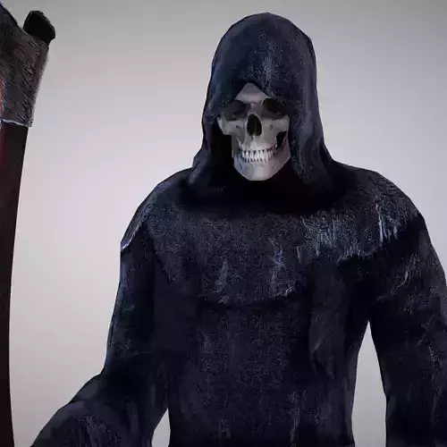 Grim Reaper Low-poly 3D model