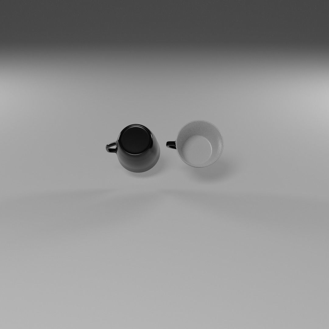 Four Piece Dinner Plate Set 3D model_14