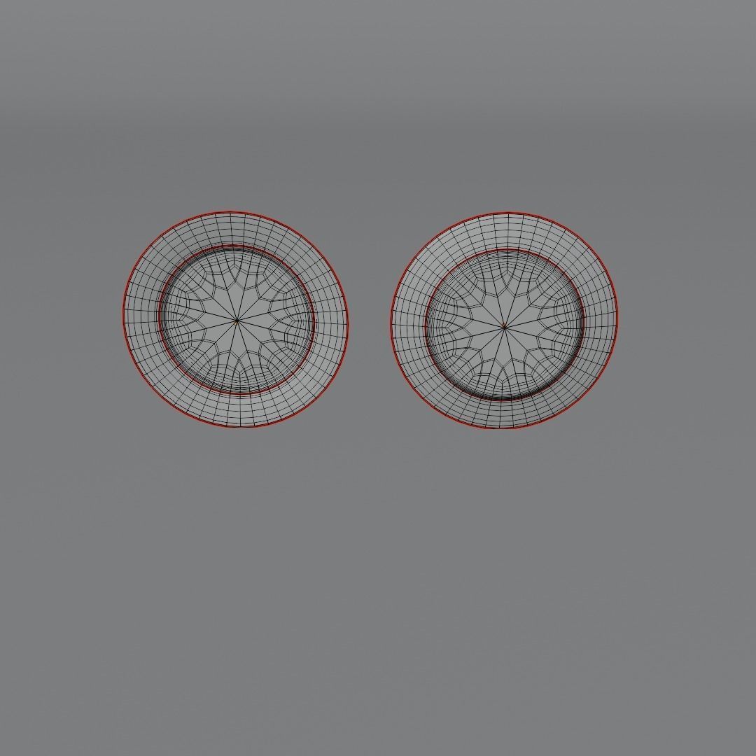 Four Piece Dinner Plate Set 3D model_22