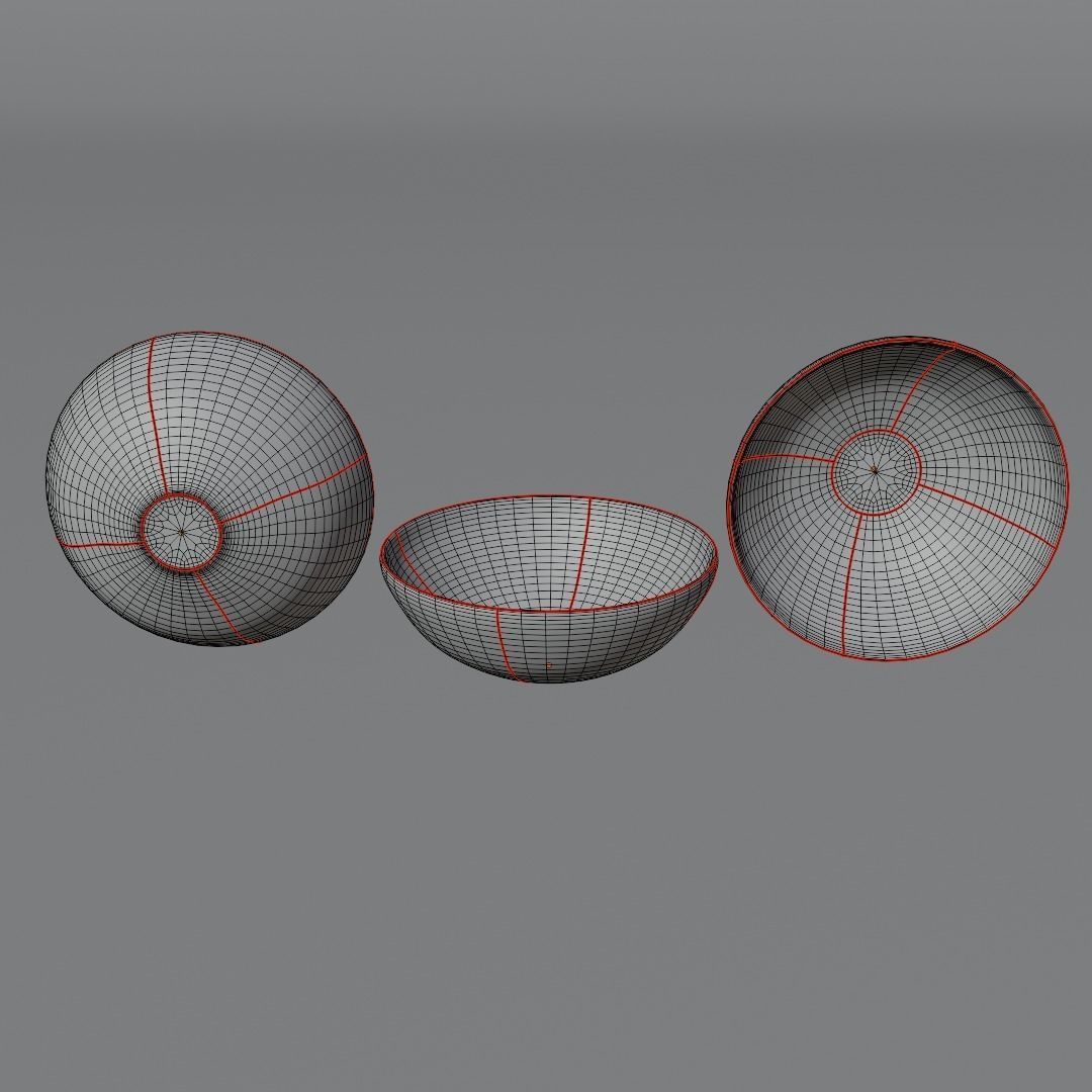 Four Piece Dinner Plate Set 3D model_19