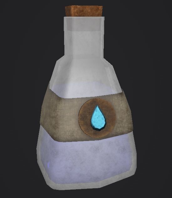Hp and Mana potion 3D model_5