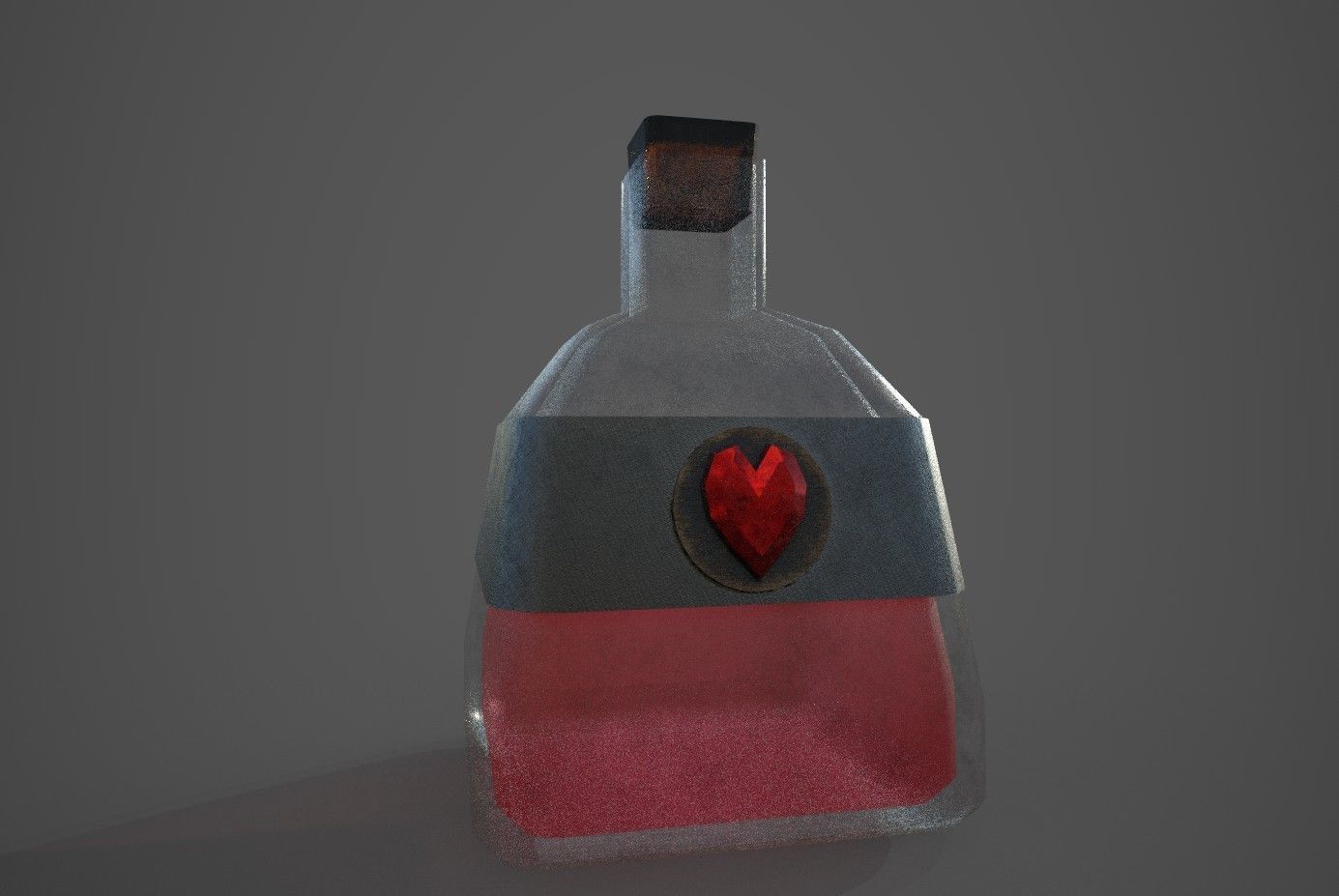 Hp and Mana potion 3D model_6